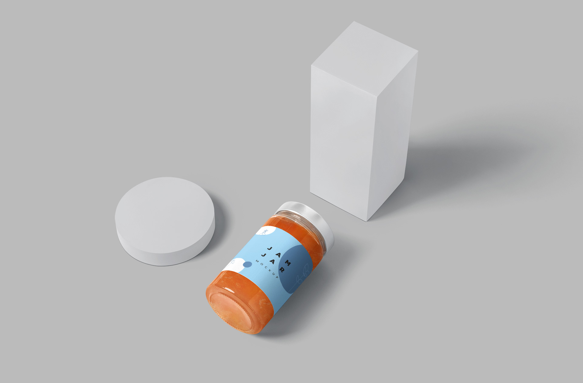 Customizable Glass Jam Jar Mockup for Branding