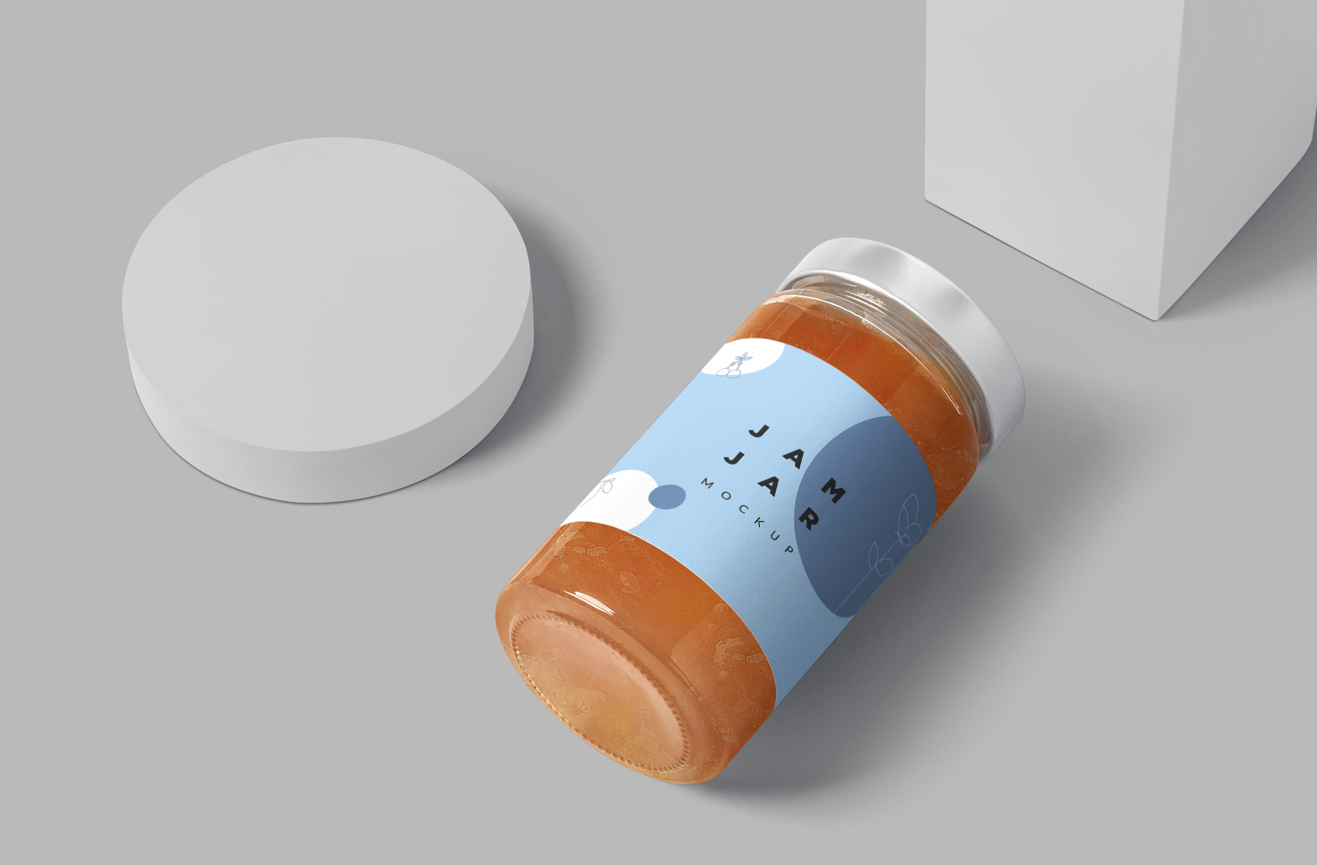 customizable jam jar mockup