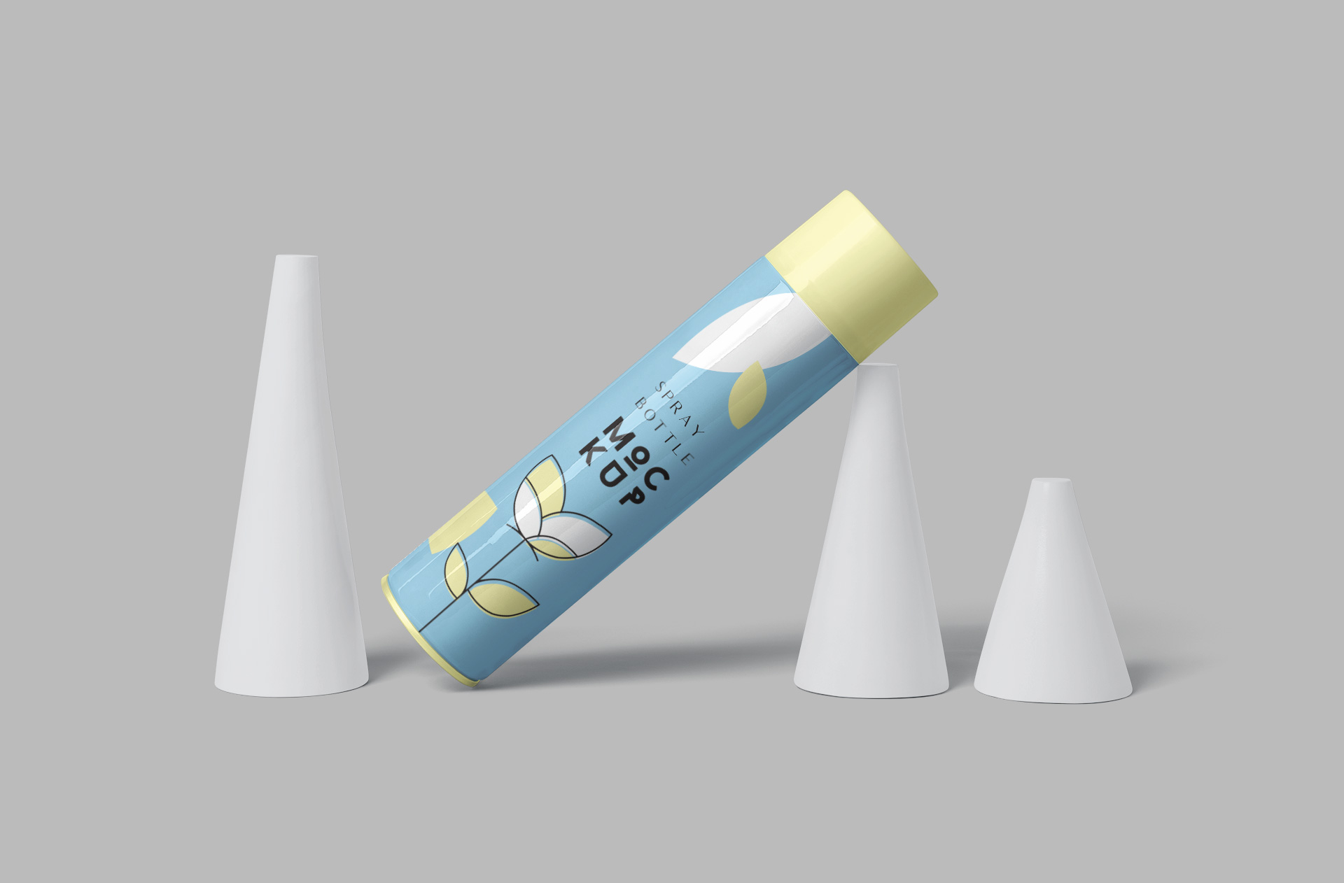 Realistic Spray Can Mockup – Professional Packaging
