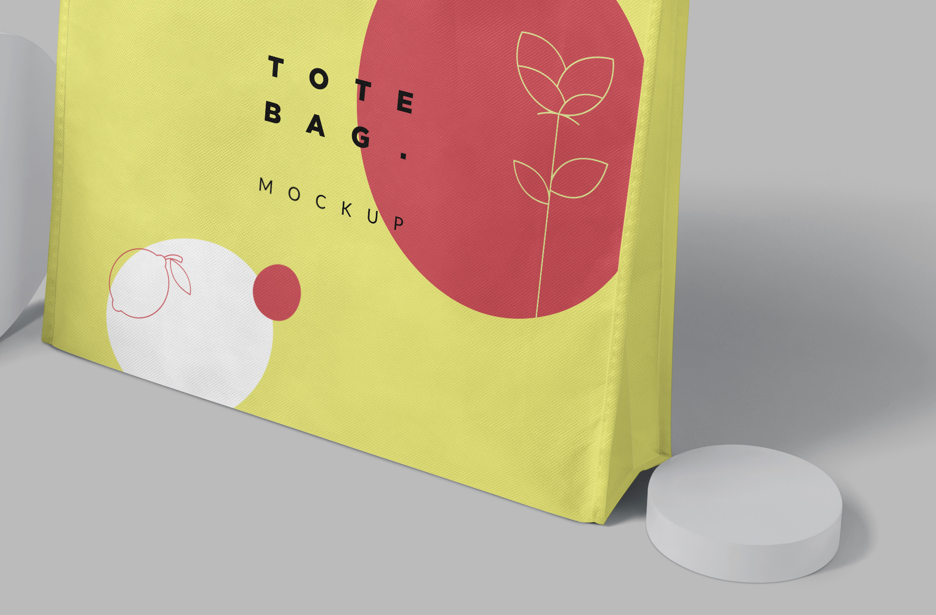 canvas tote bag mockup