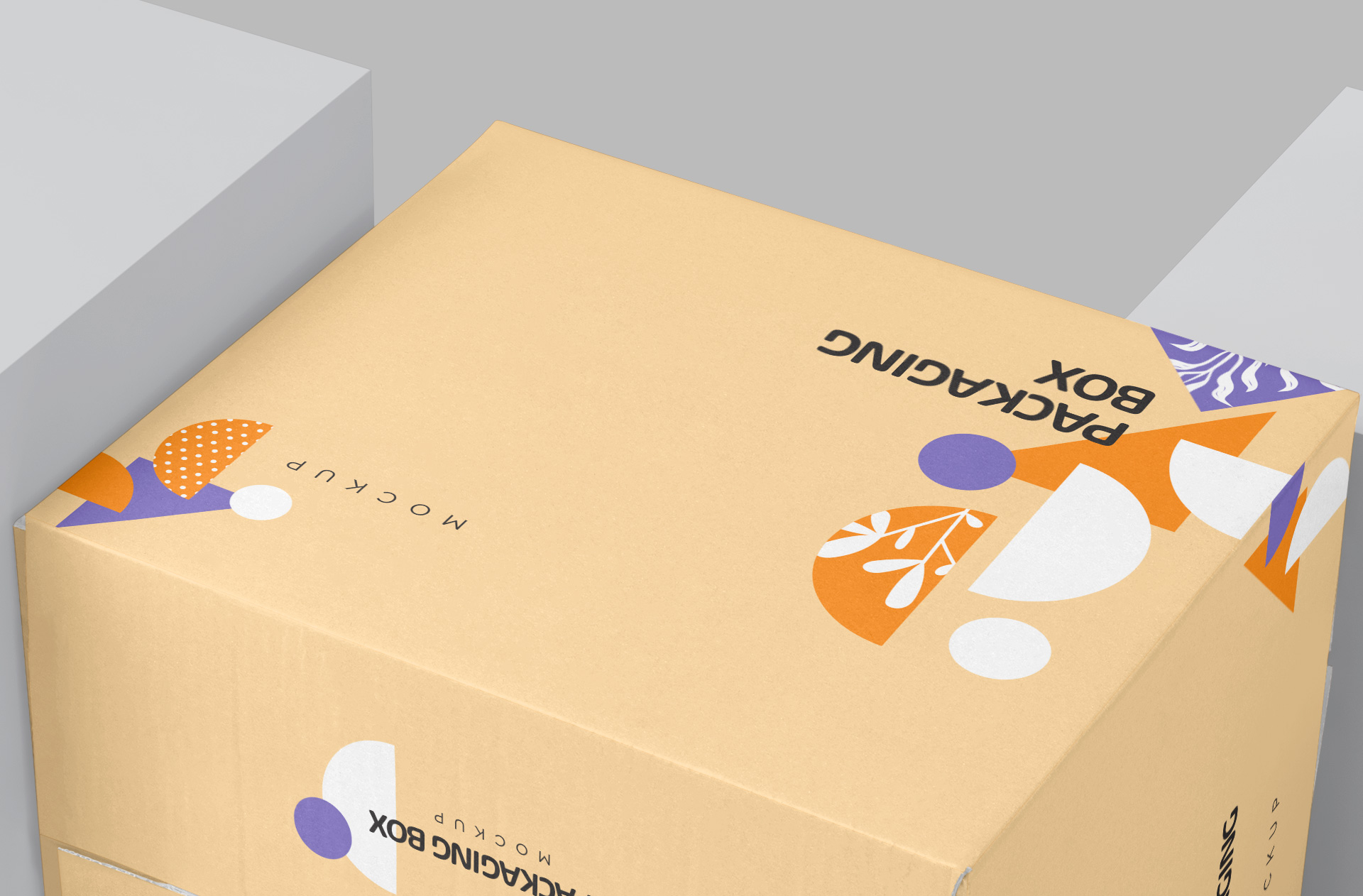 cardboard box mockup