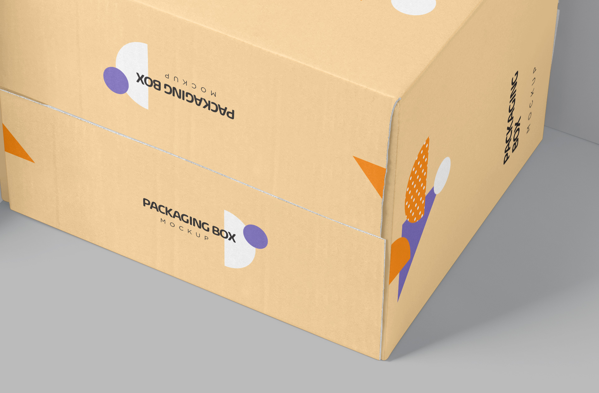 cardboard box mockup
