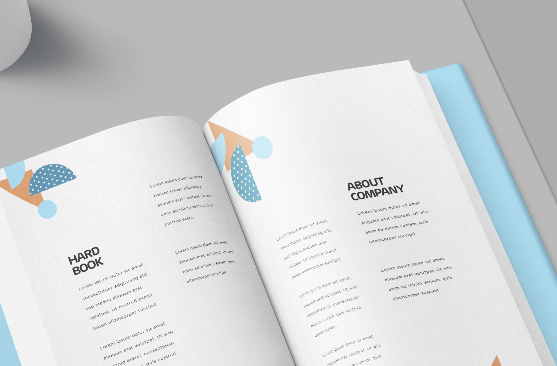 A4 book mockup