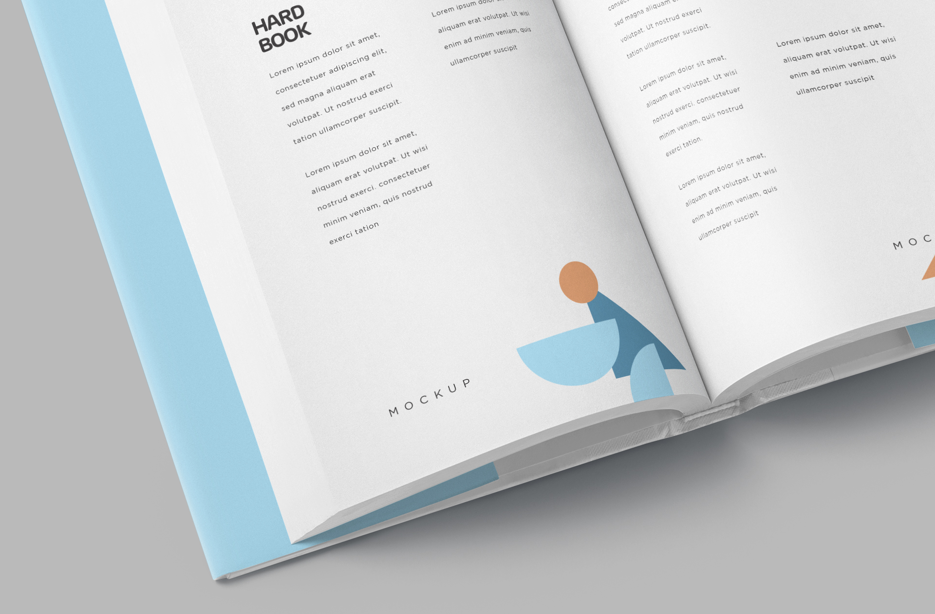 A4 book mockup