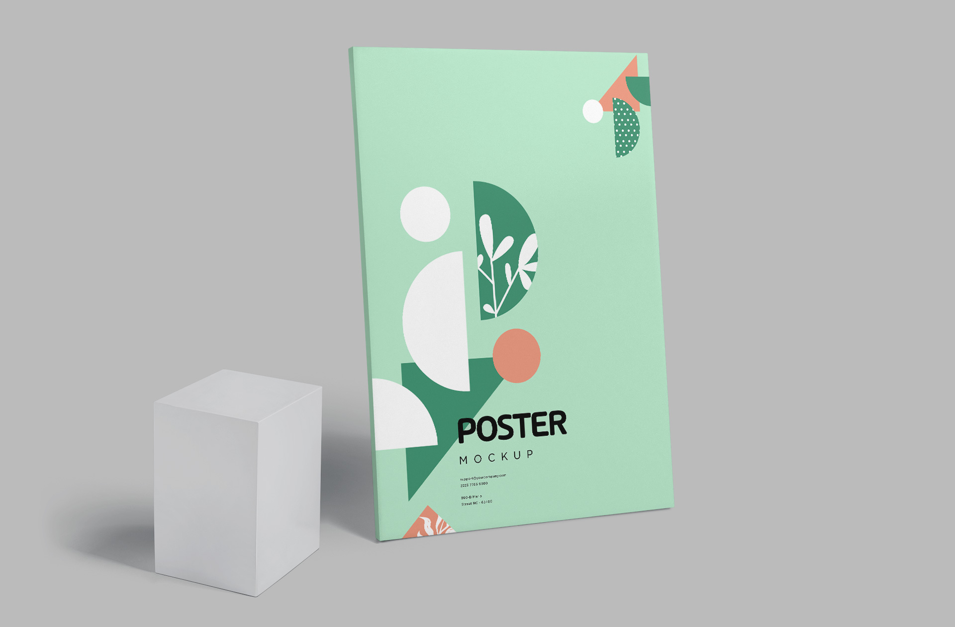 Minimalist Poster Mockup – Realistic Wall Display