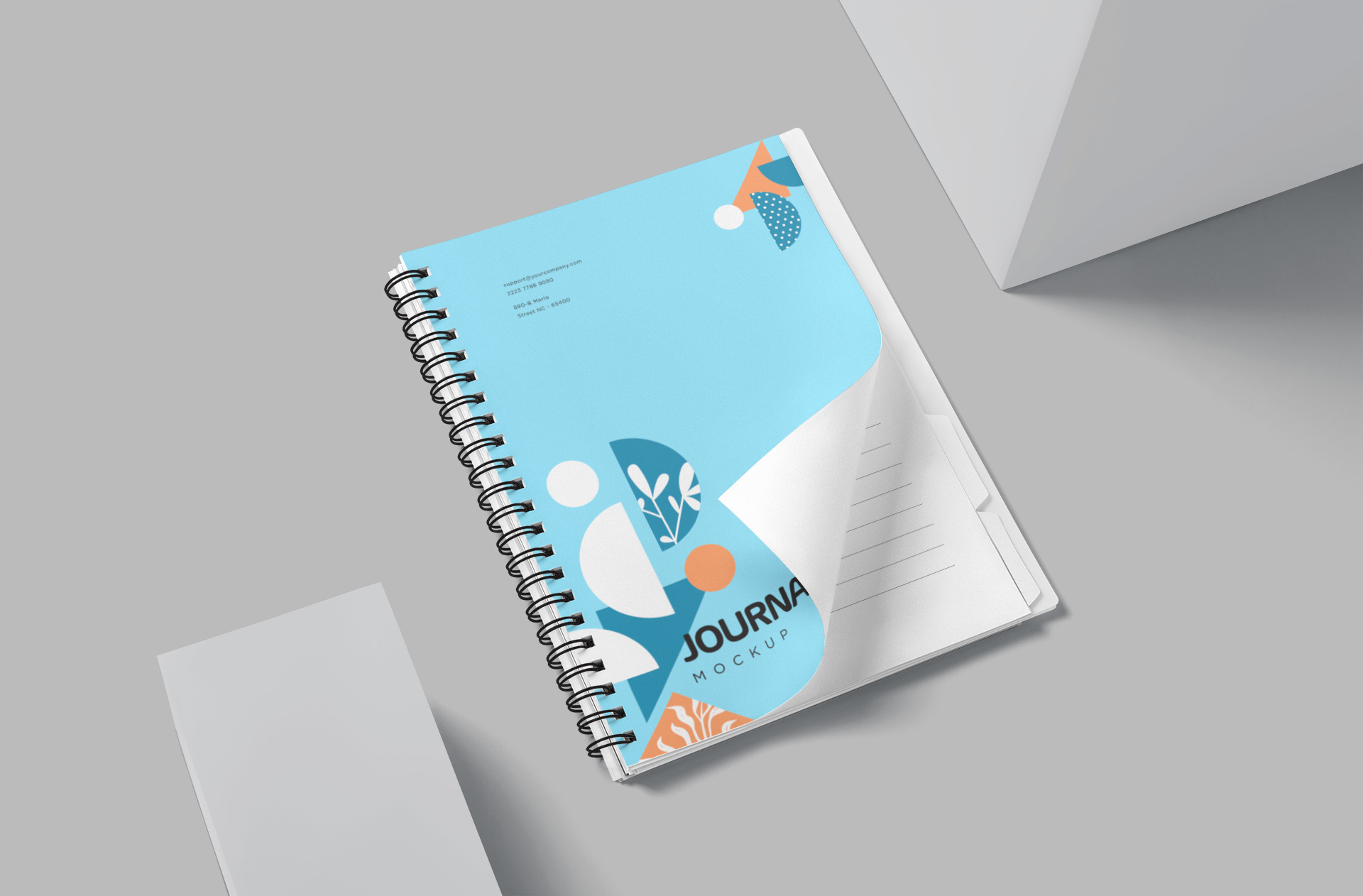 Spiral Notebook Mockup – Realistic Journal Design