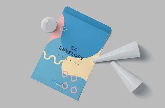 Stylish C4 Envelope Mockup for Mailing and Branding