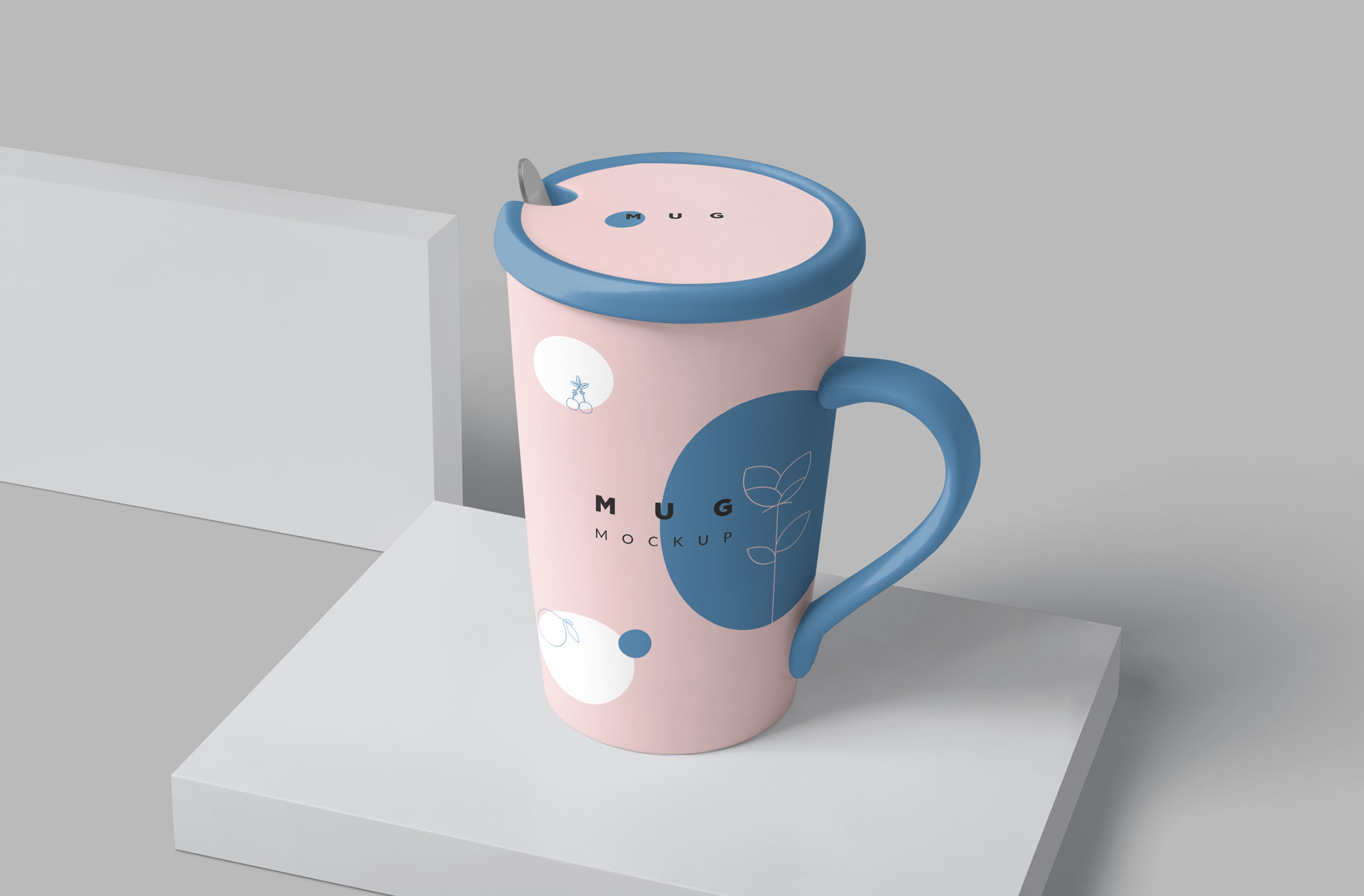 Realistic Travel Mug Mockup – Customizable PSD