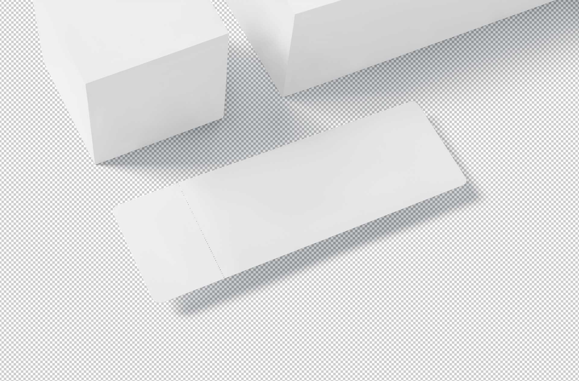 admission ticket mockup