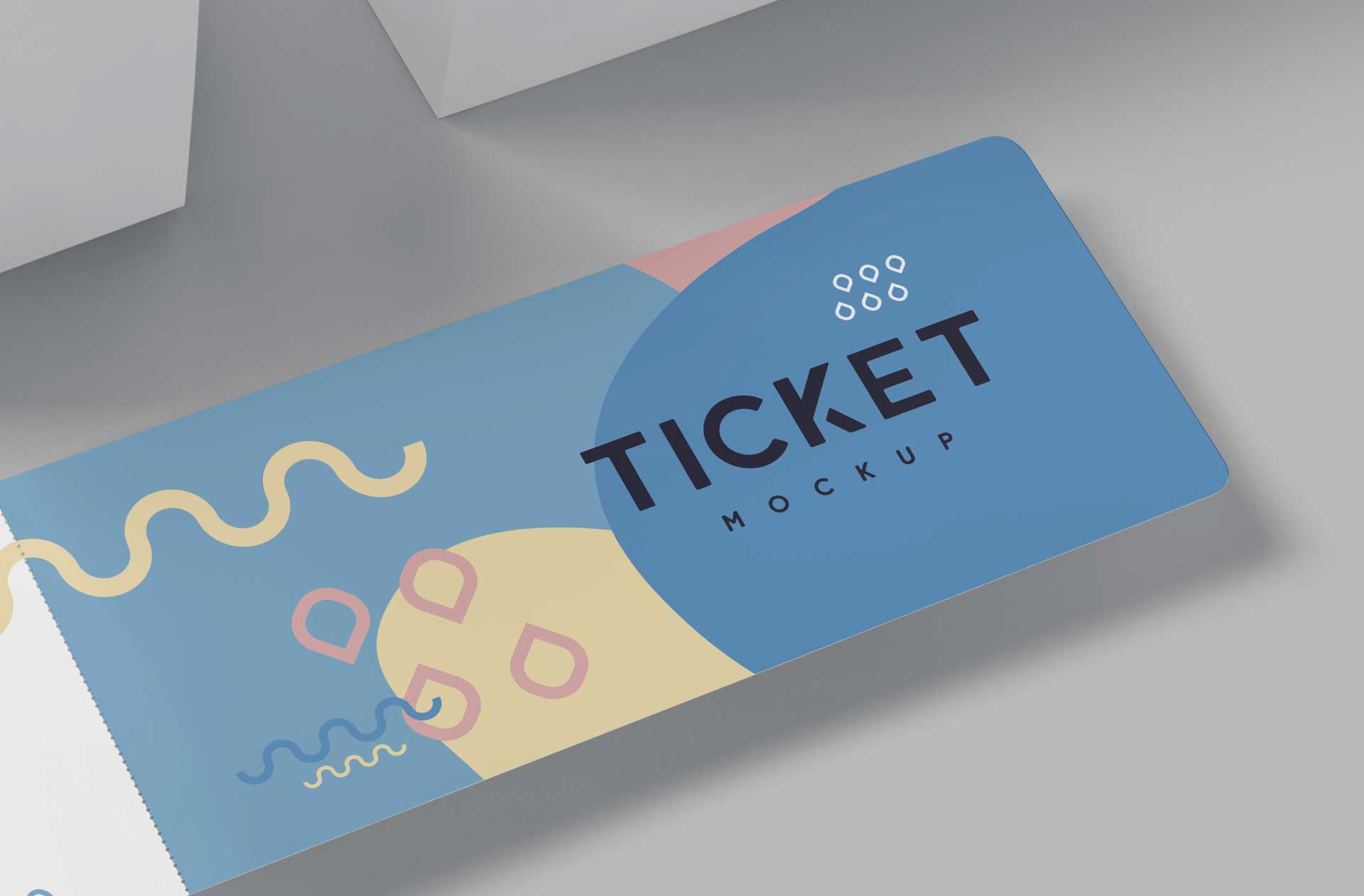 admission ticket mockup
