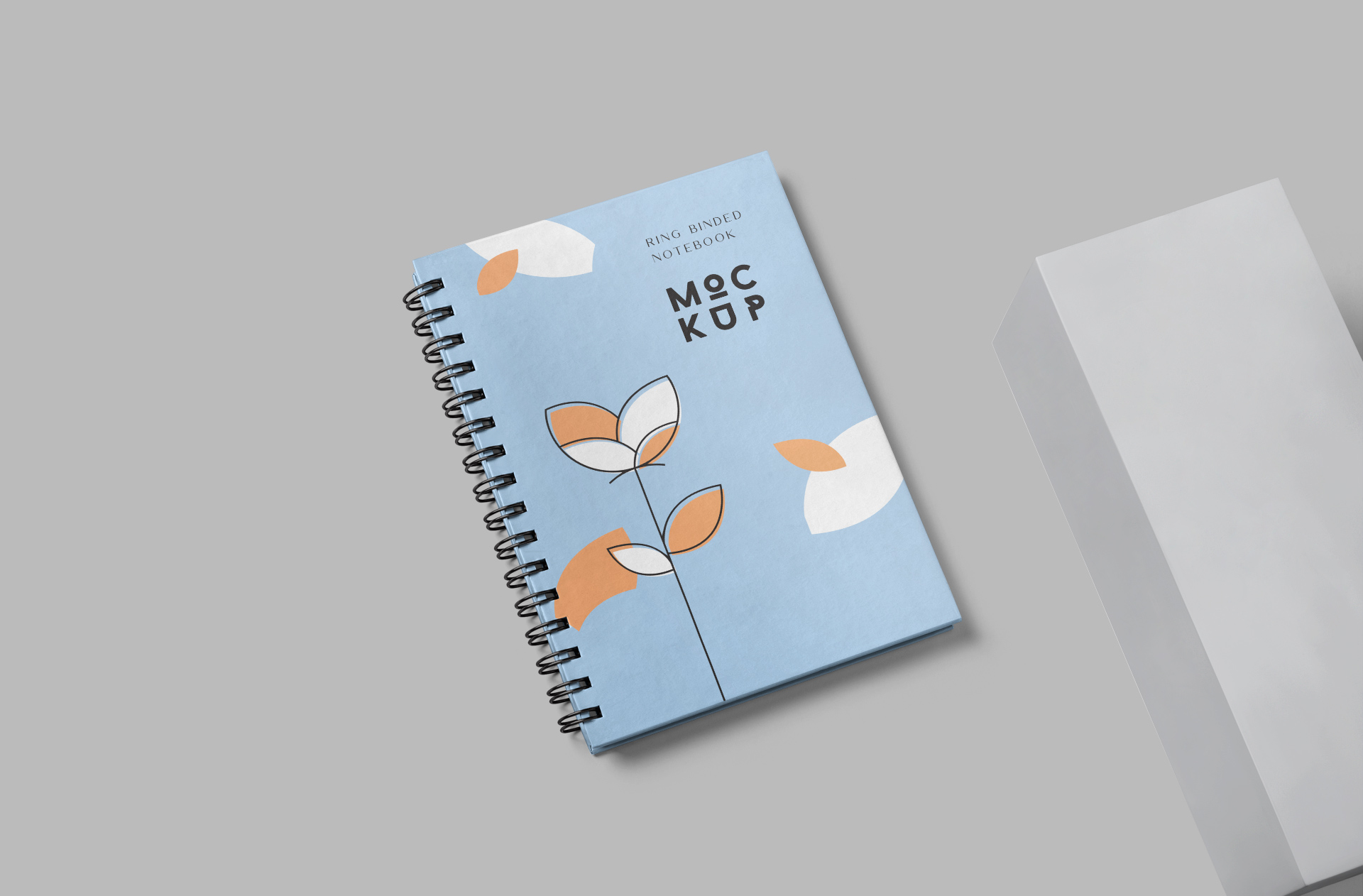 Spiral Notebook Mockup – Editable Cover & Pages