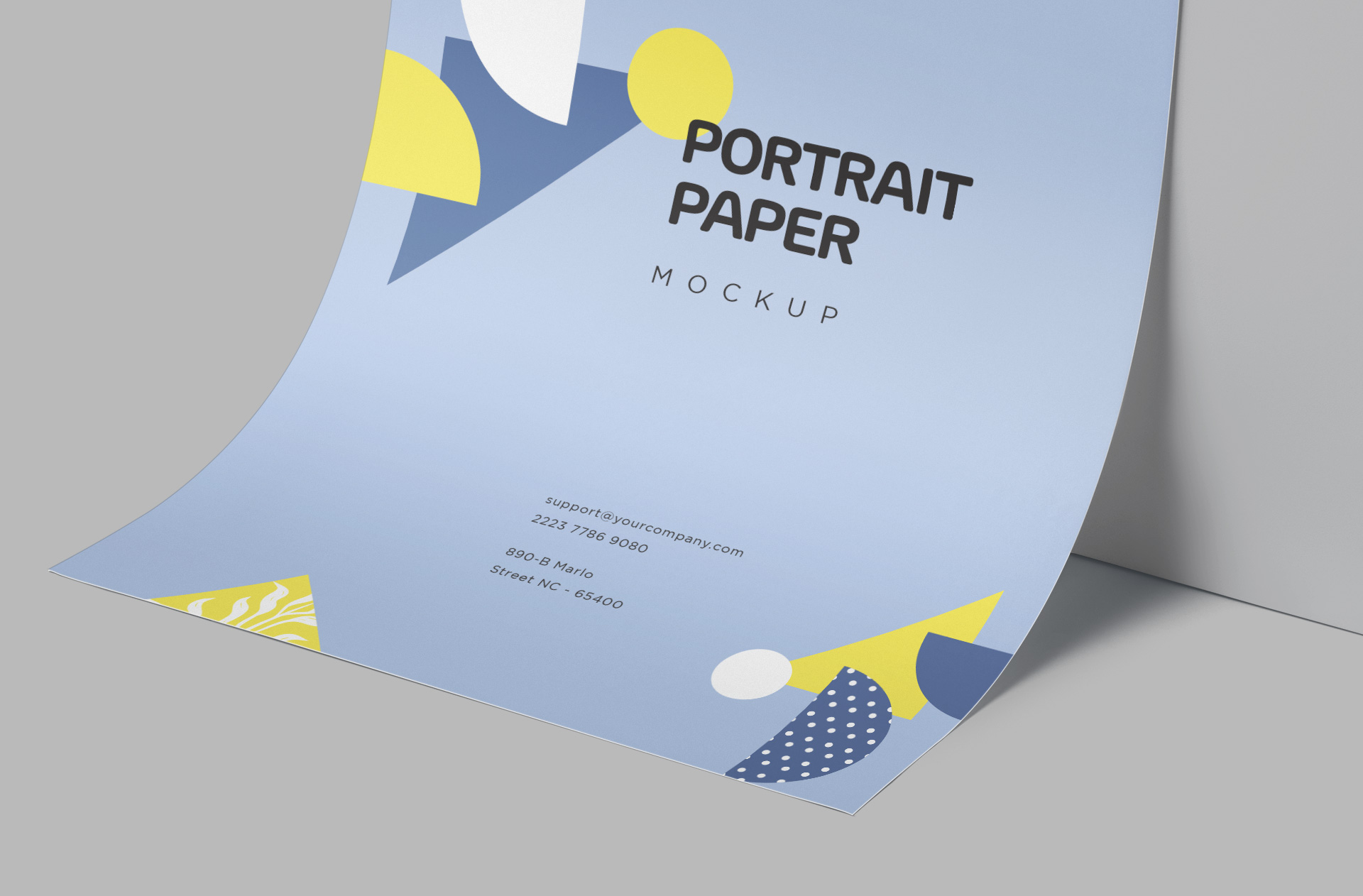 A4 paper mockup