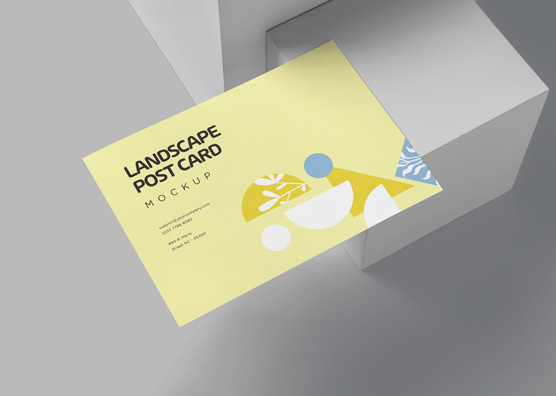 Elegant Landscape Postcard Mockup for Branding