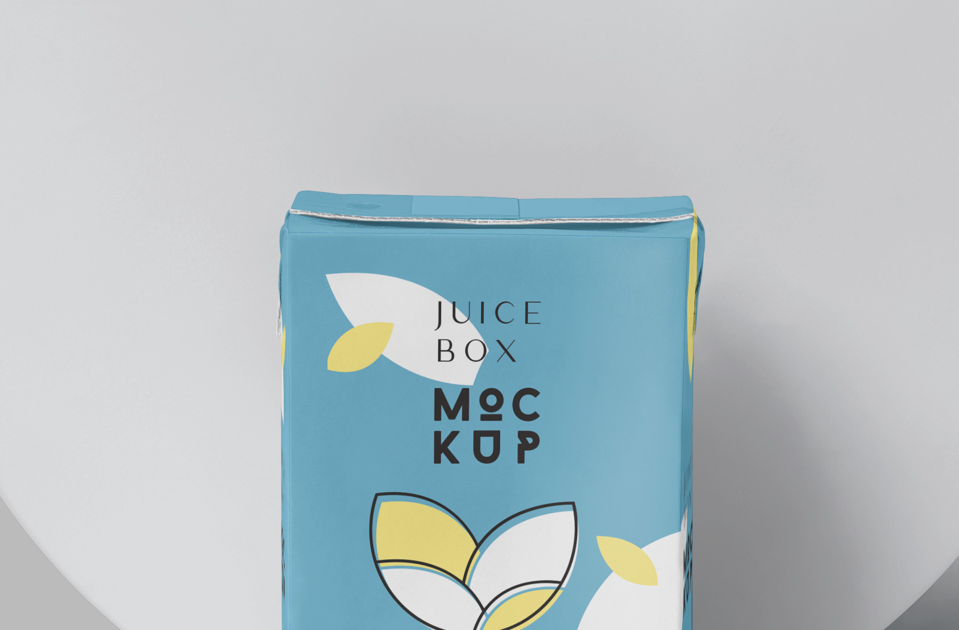 3D juice box mockup