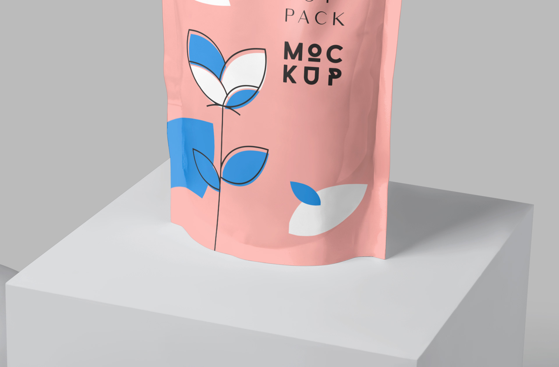 3D pouch mockup
