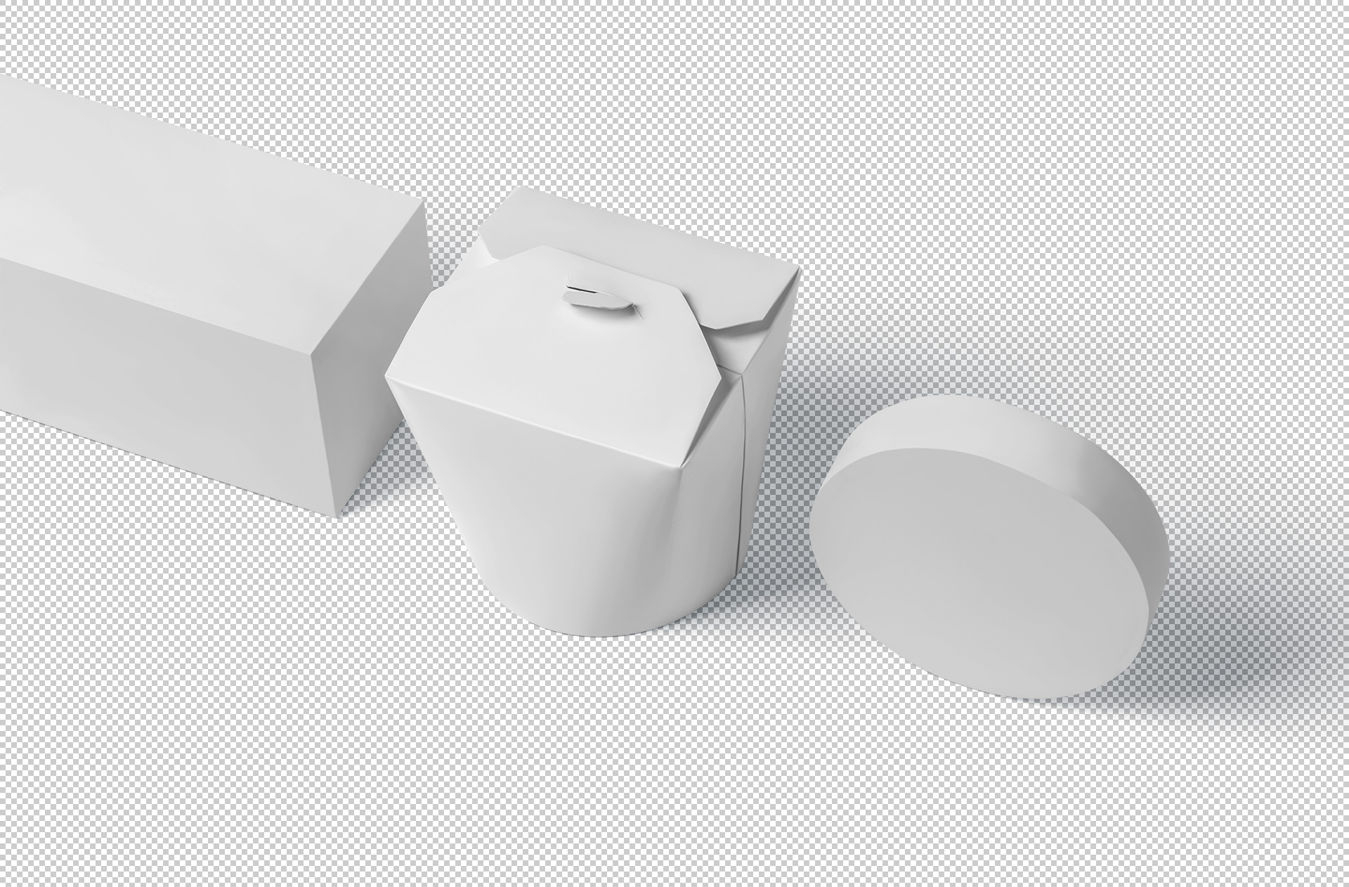 Chinese takeout box mock-up