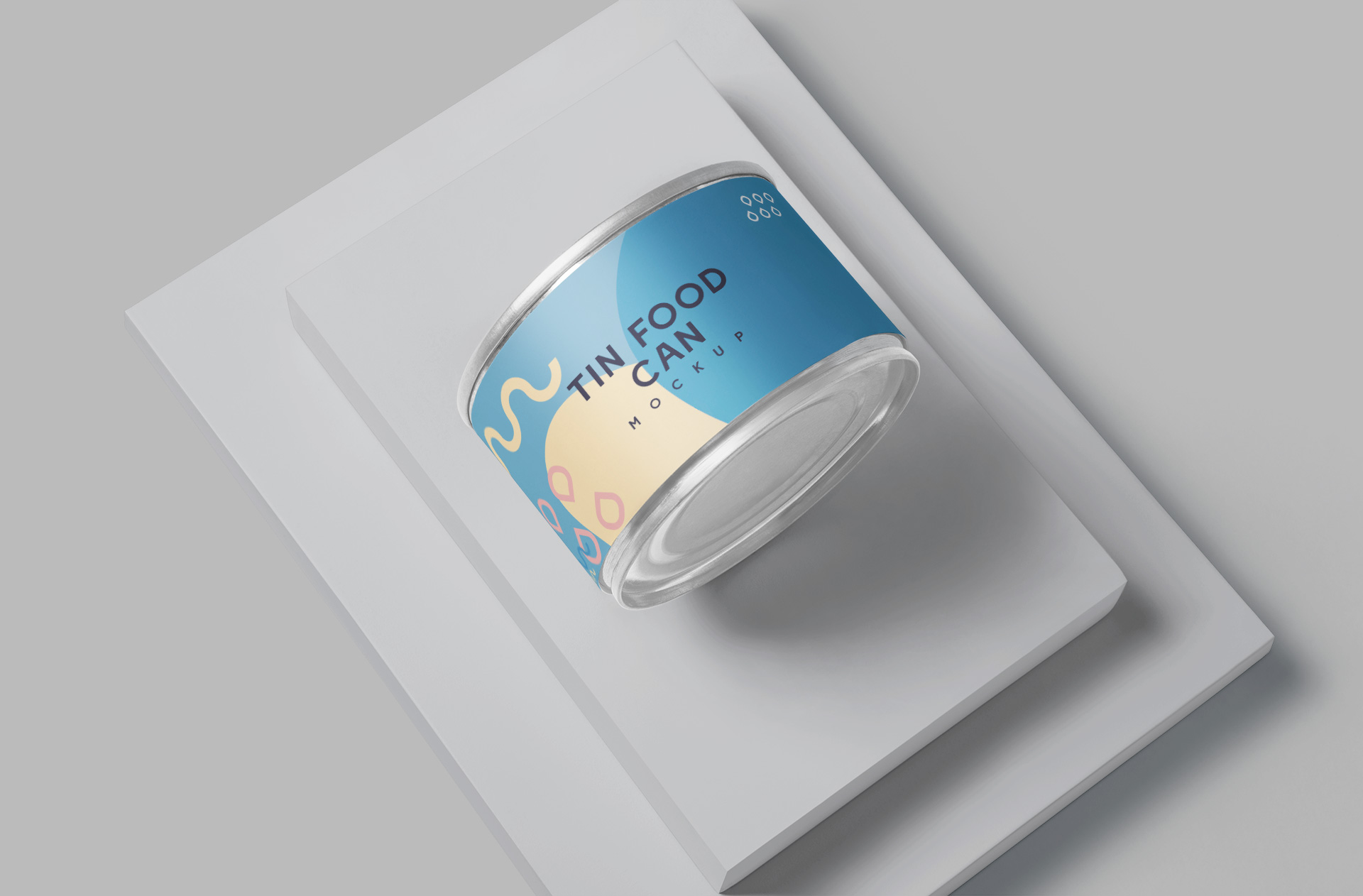 Metal Tin Can Mockup with Easy Customization