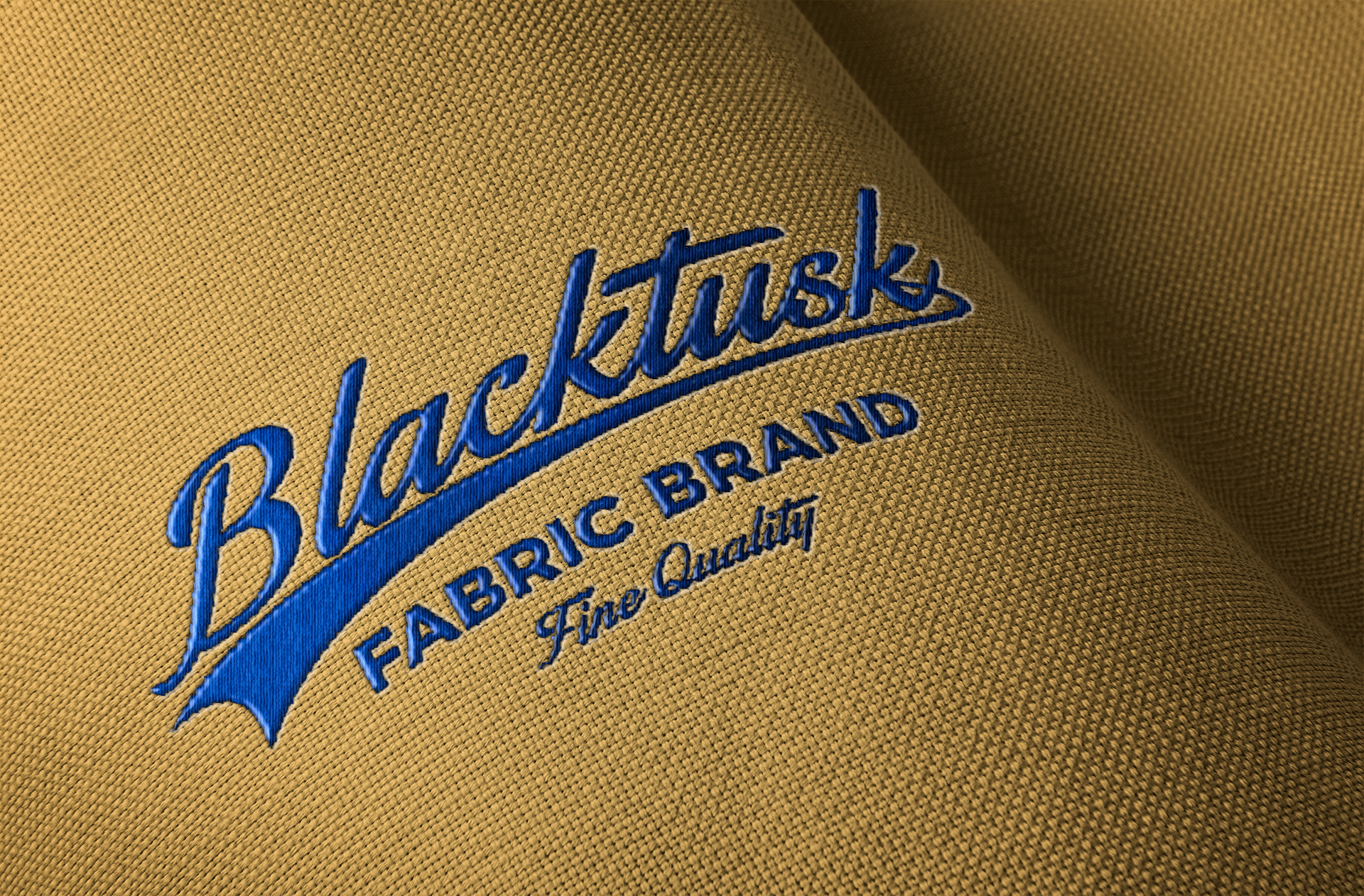 Fabric Embroidery Logo Mockup – Stylish Branding PSD