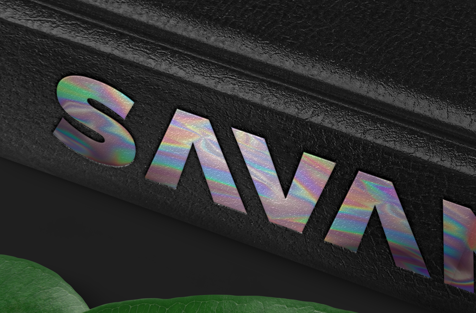 high-resolution embossed logo