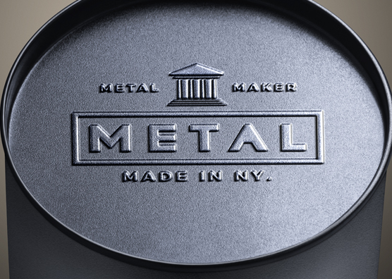 Metal Engraved Logo Mockup – Industrial Branding
