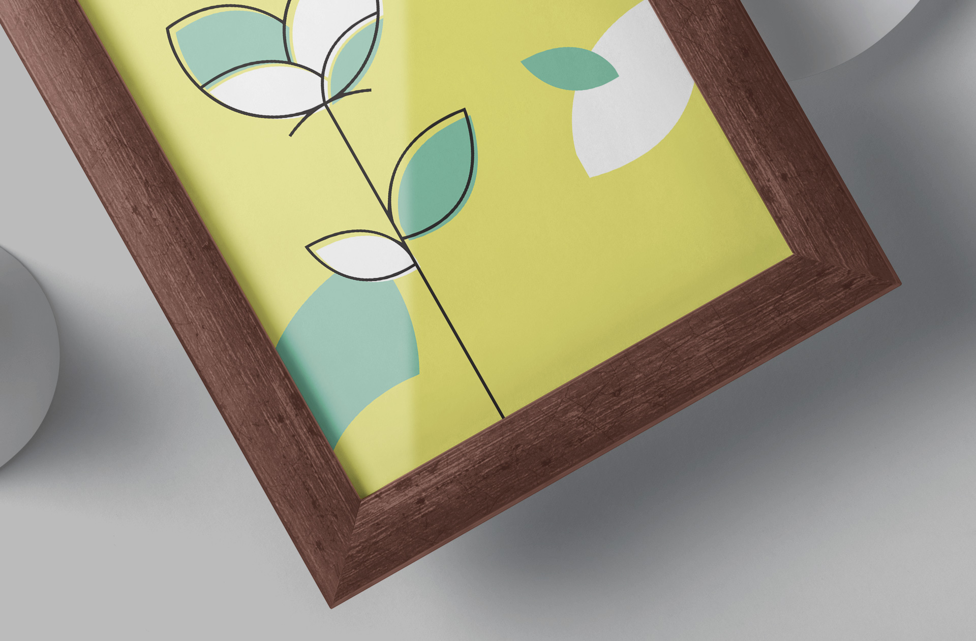 art gallery frame PSD