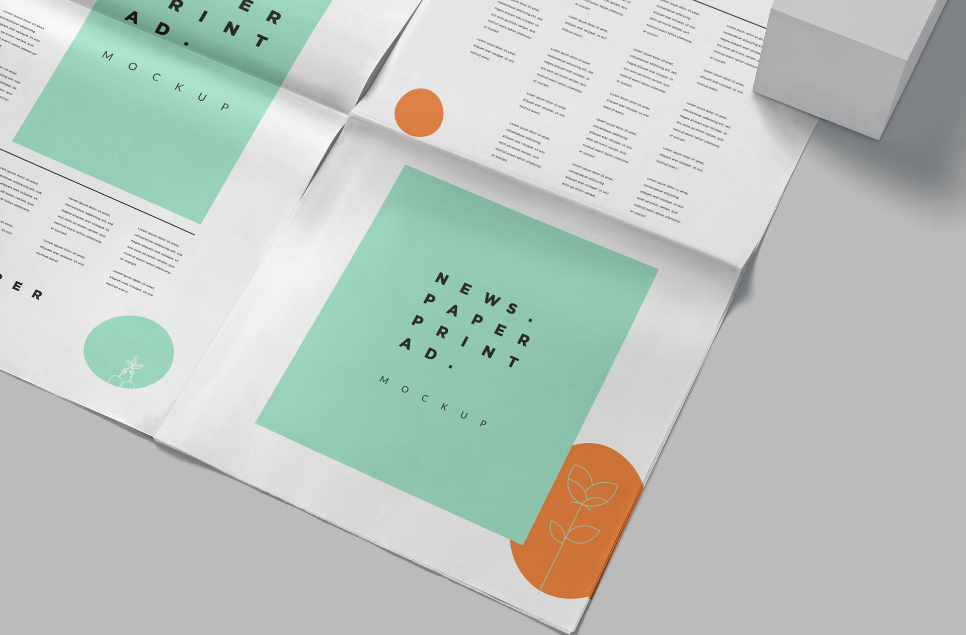 Newspaper Advertisement Mockup – High-Quality Print