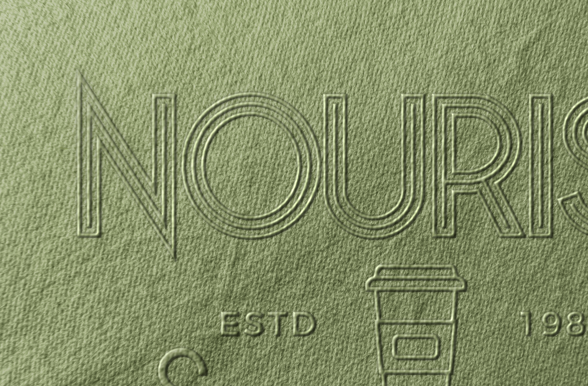 embossed logo mock-up