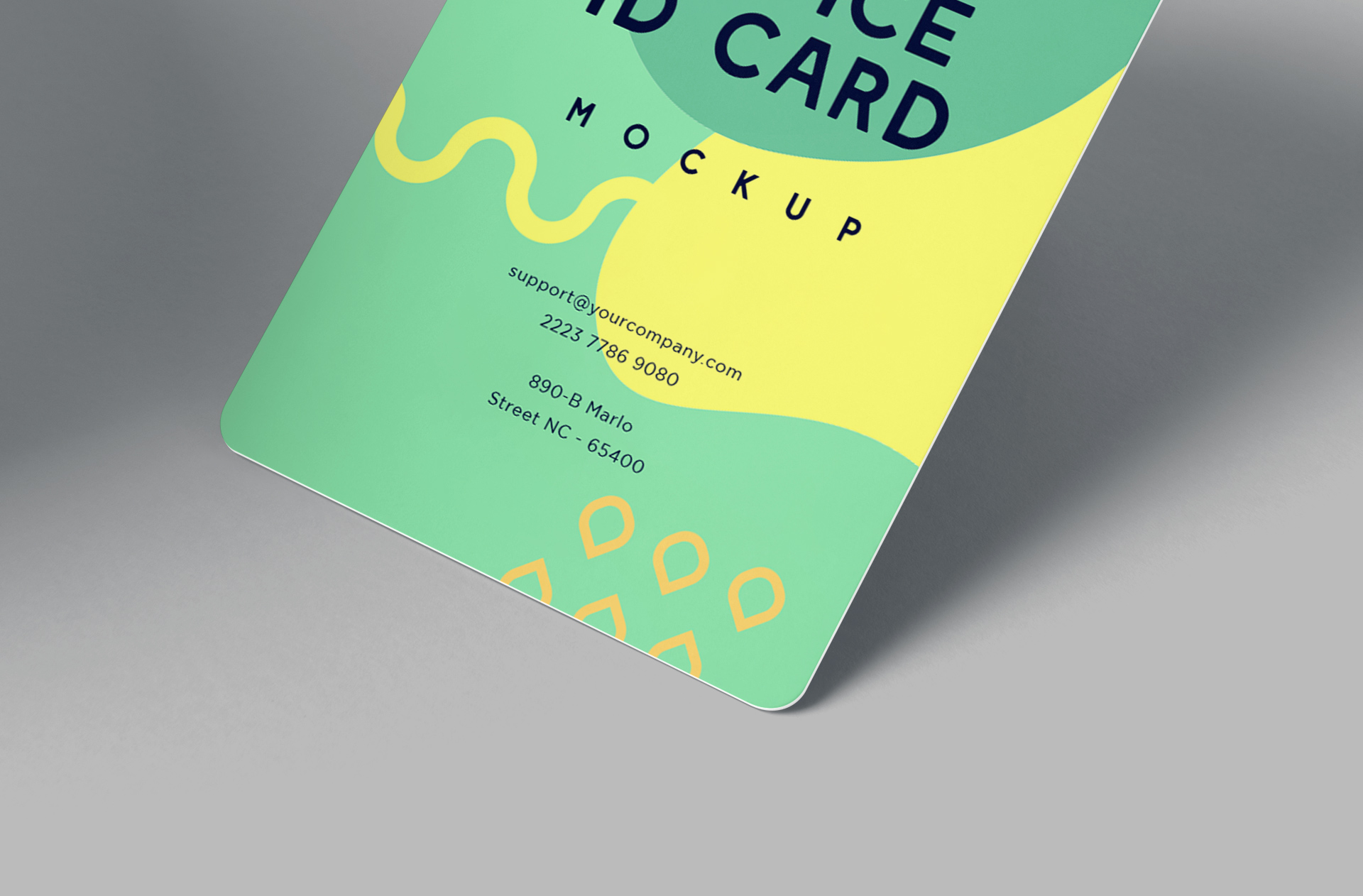 business ID badge mockup