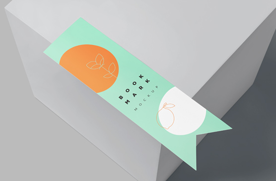 Professional Ribbon Bookmark Mockup for Promotions
