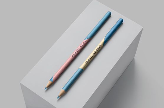 Elegant Colorful Pencil Mockup Set