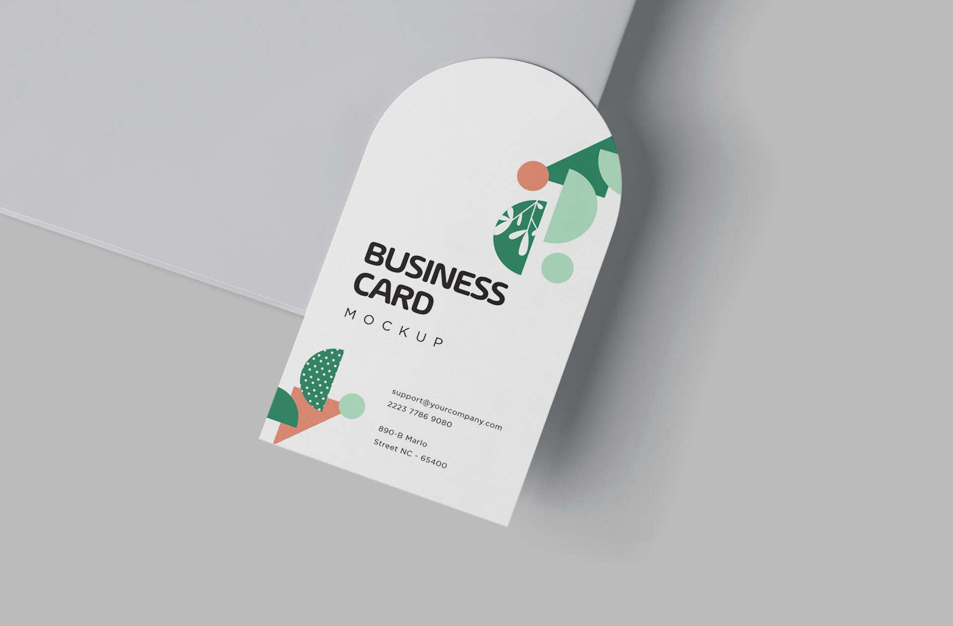 Customizable Arch Business Card Mockup