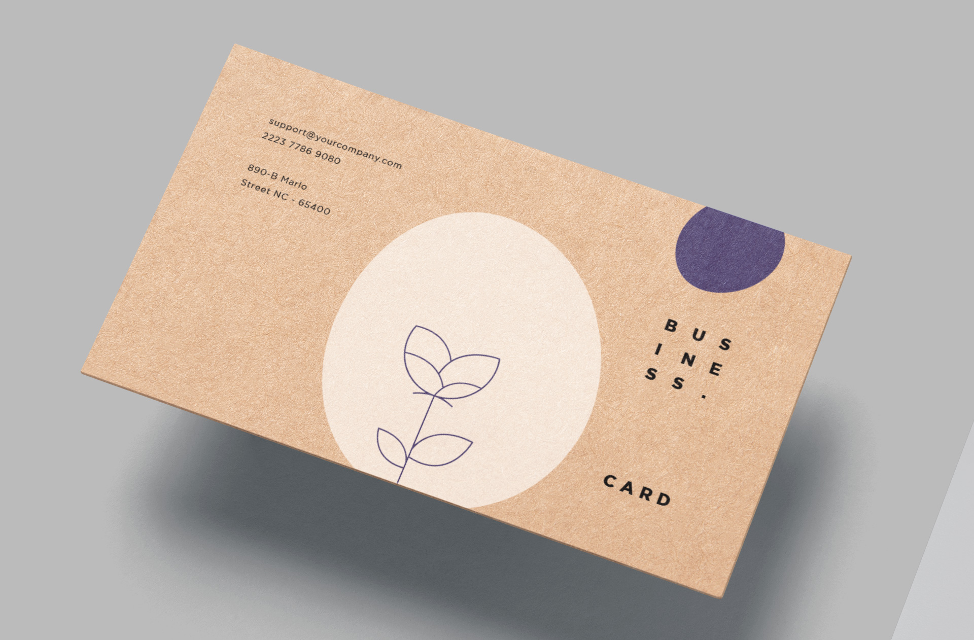 customizable card mock-up PSD