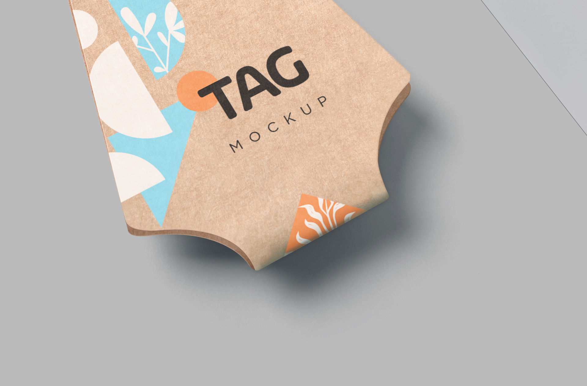 apparel tag mockup