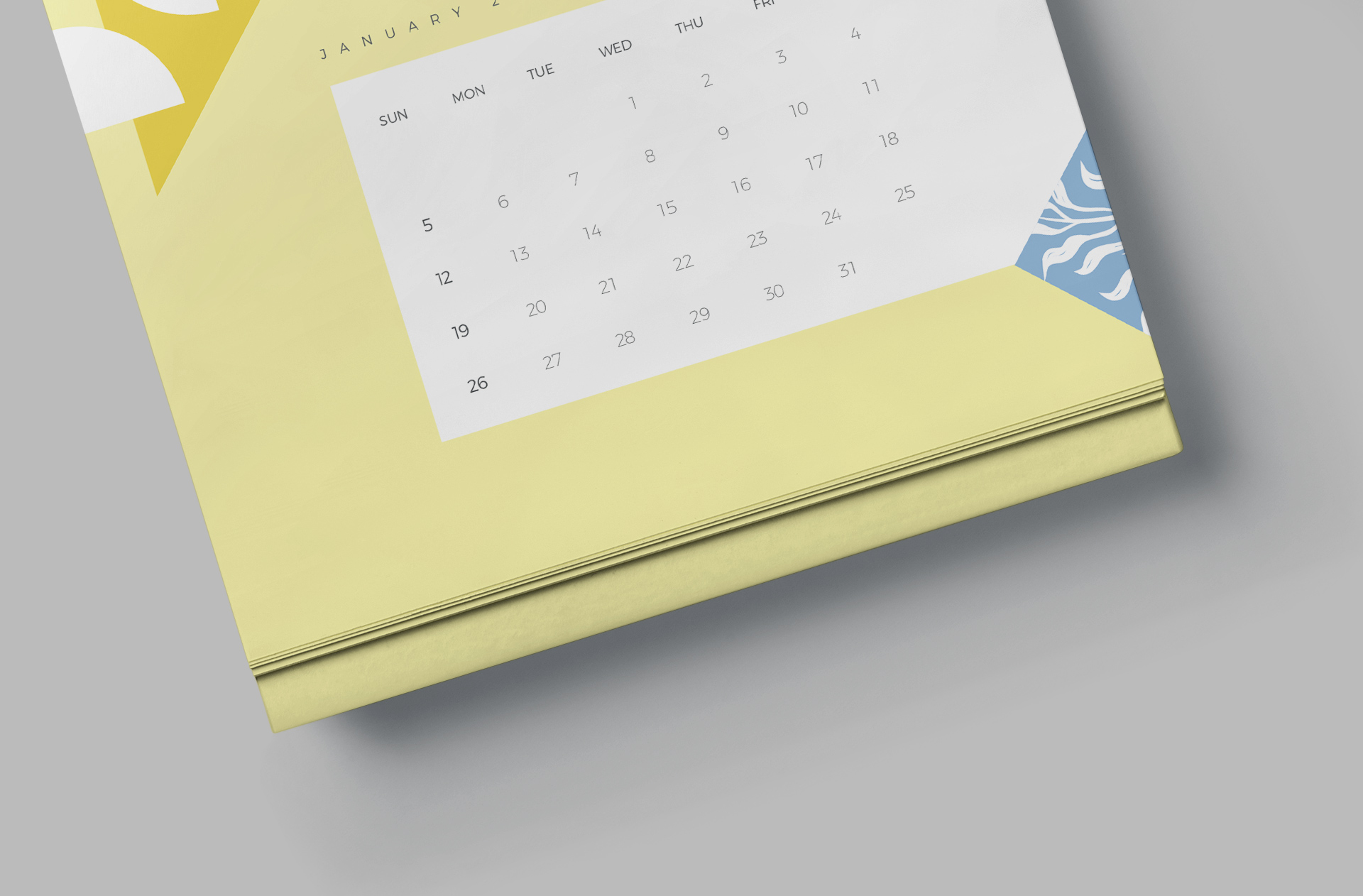 branding calendar mock-up