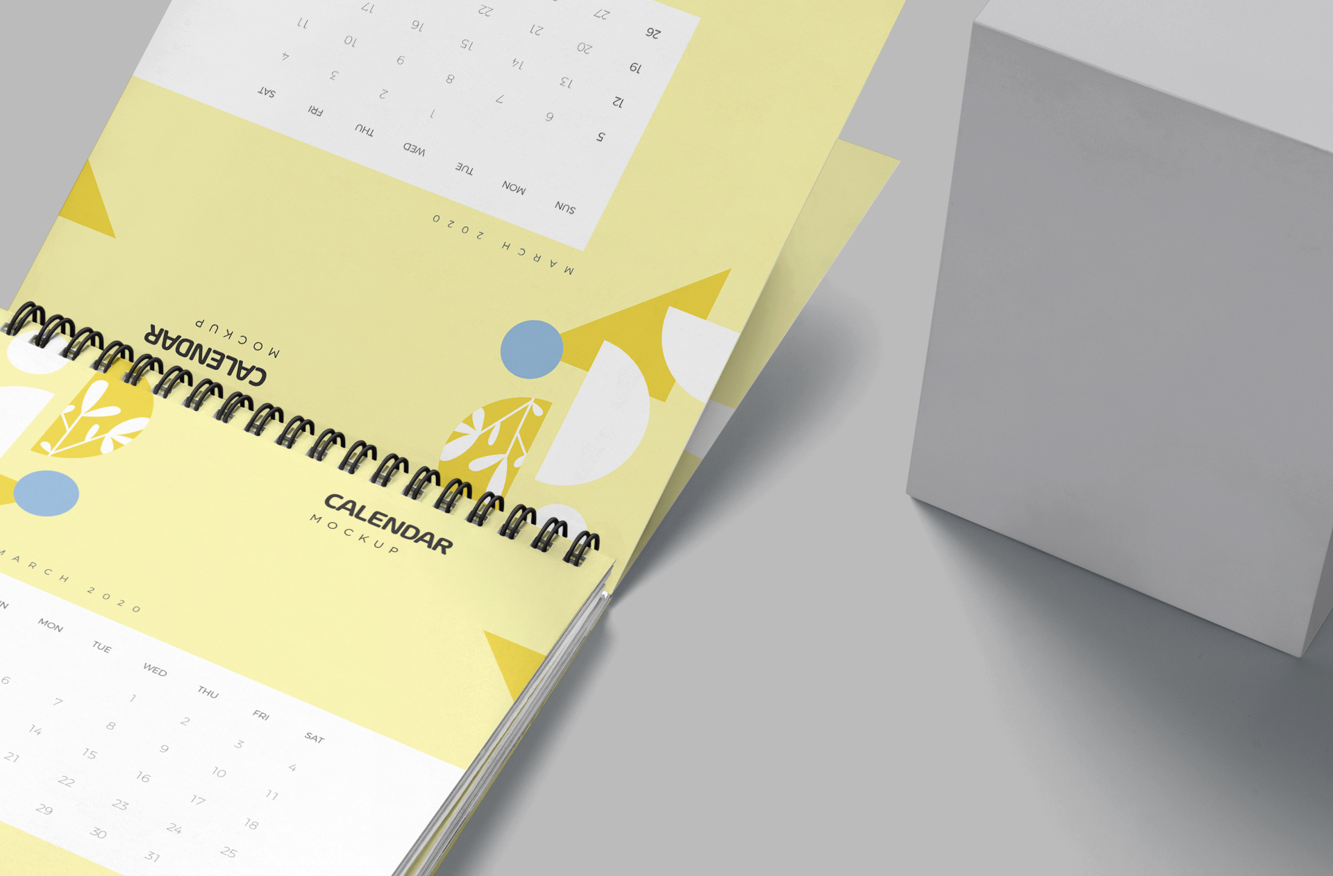 branding calendar mockup