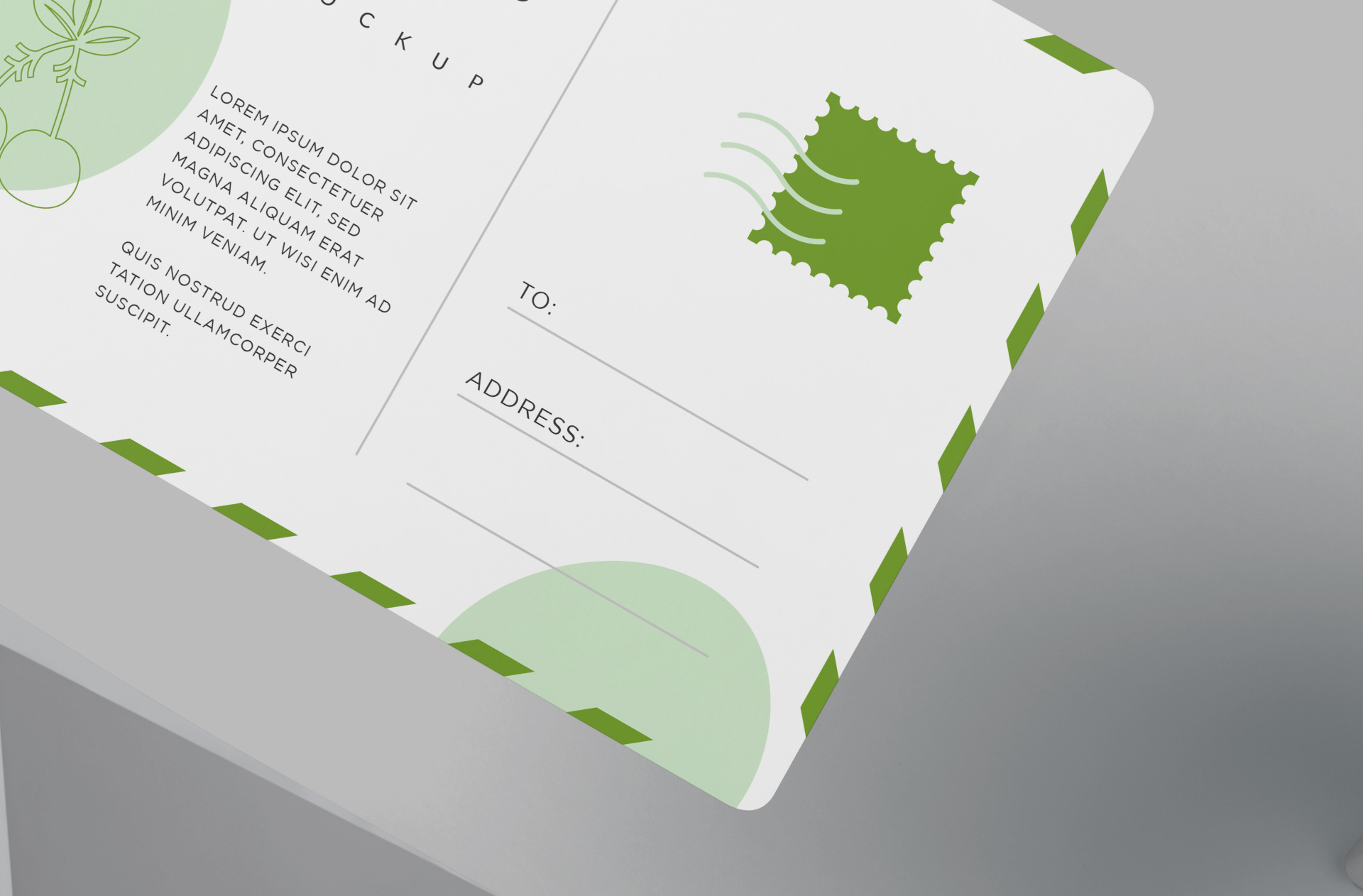 A6 postcard template