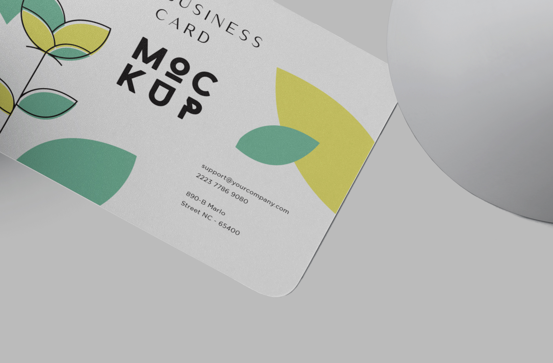 A6 card template PSD