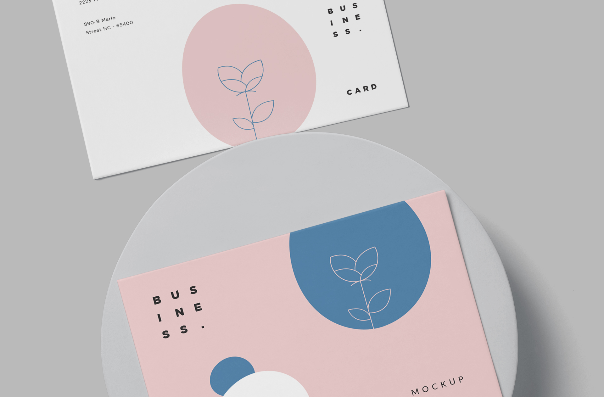 corporate business card mockup