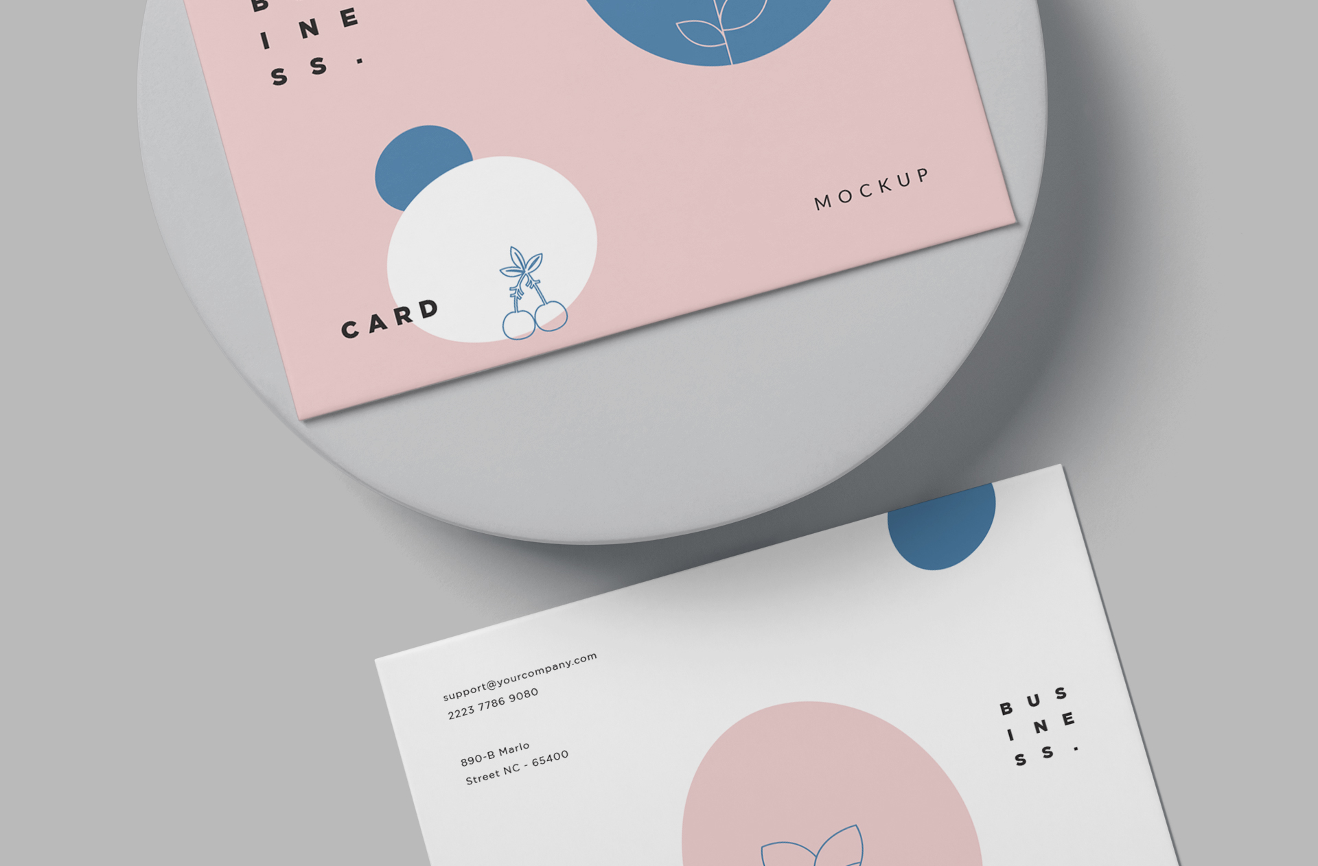 corporate business card mockup