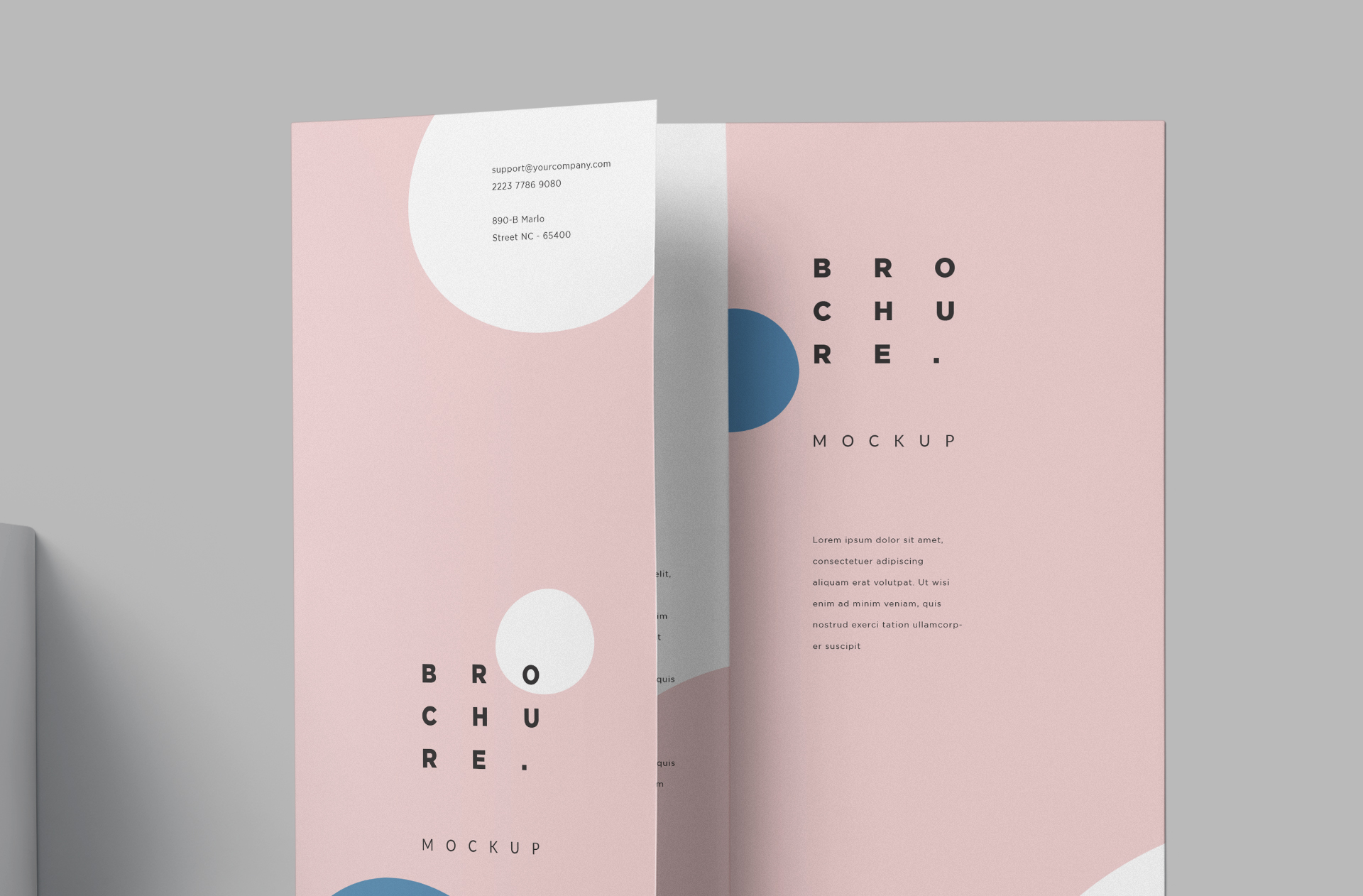 creative gate fold template PSD