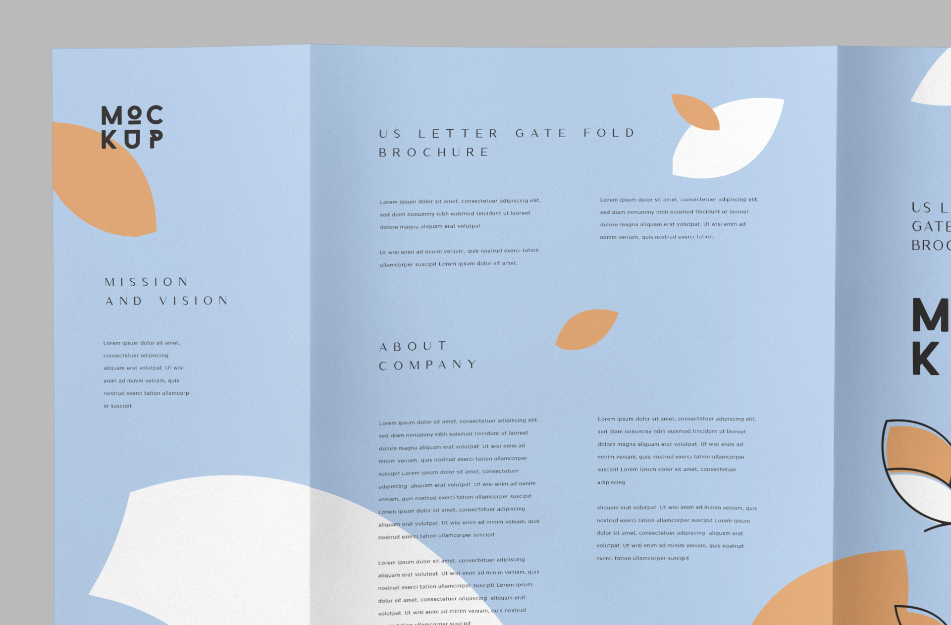 corporate promotional brochure PSD