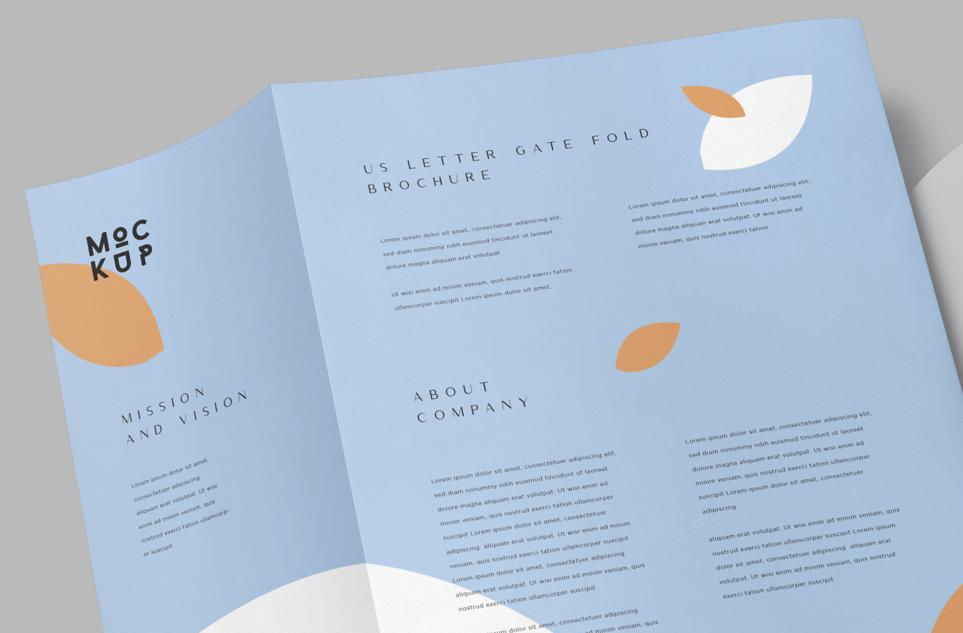 creative gate fold template PSD