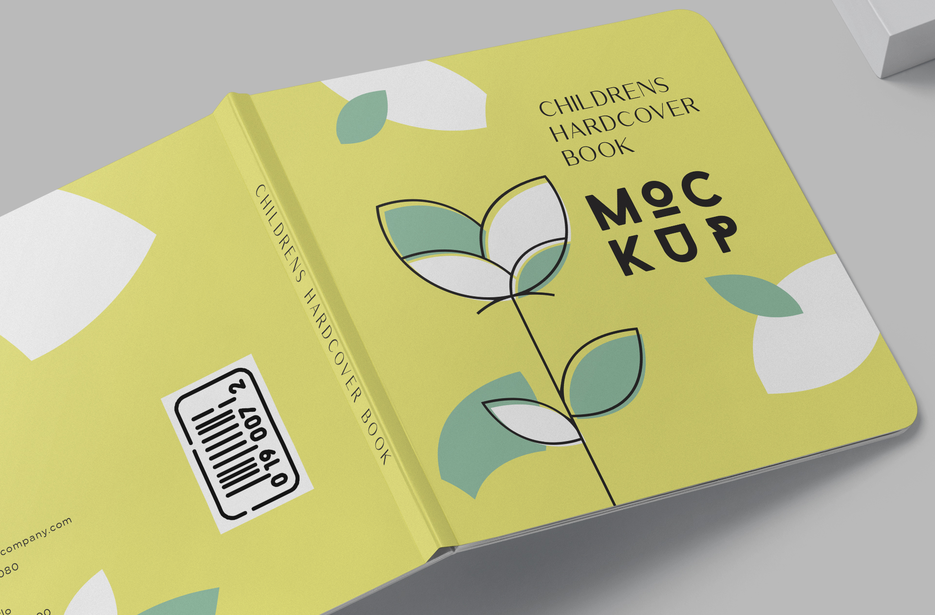 editable book mock-up
