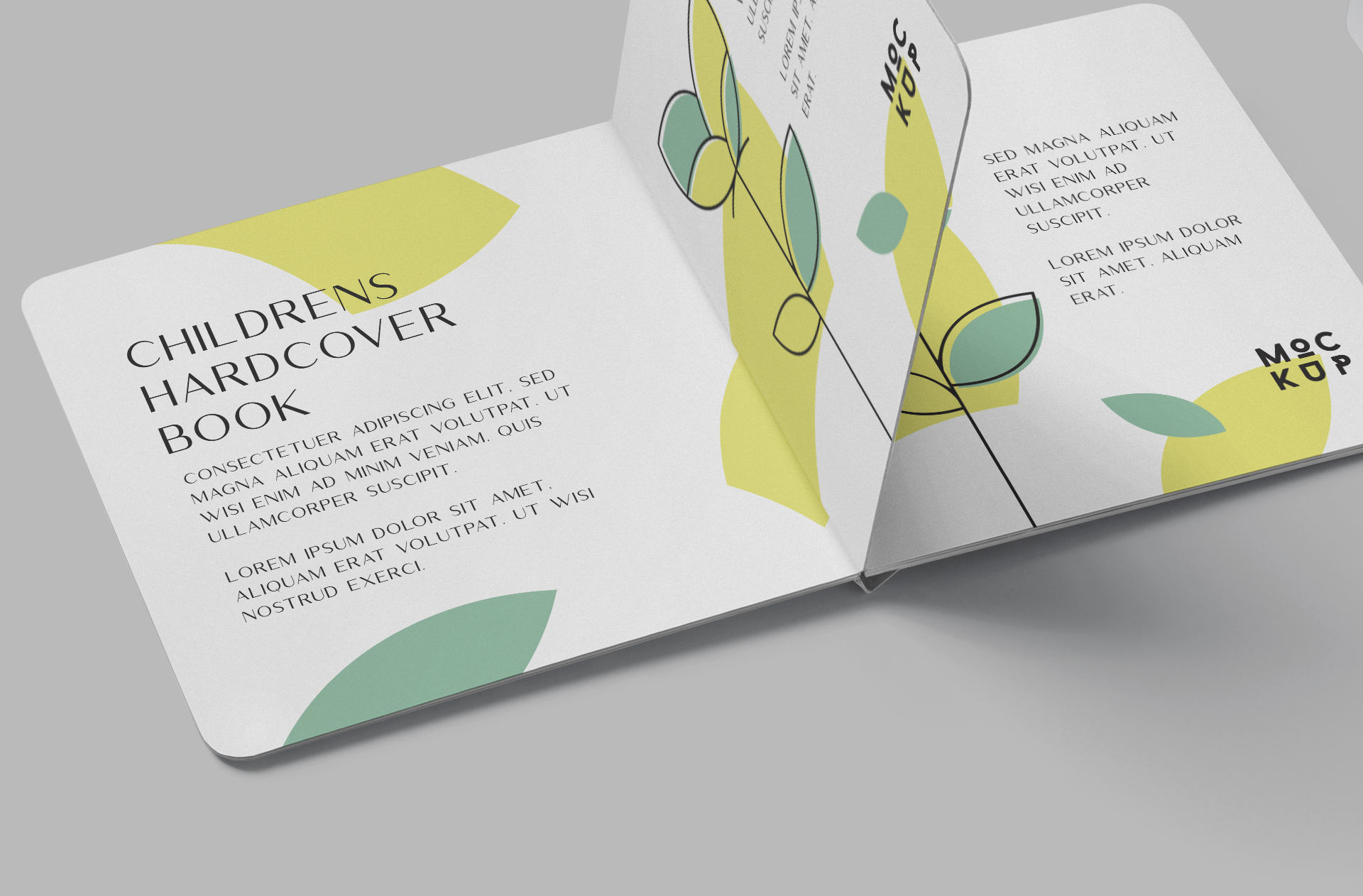 childrens hardcover book PSD
