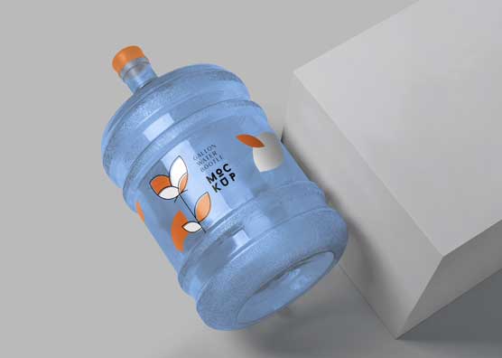 5 Gallon Water Bottle Mockup Realistic Display
