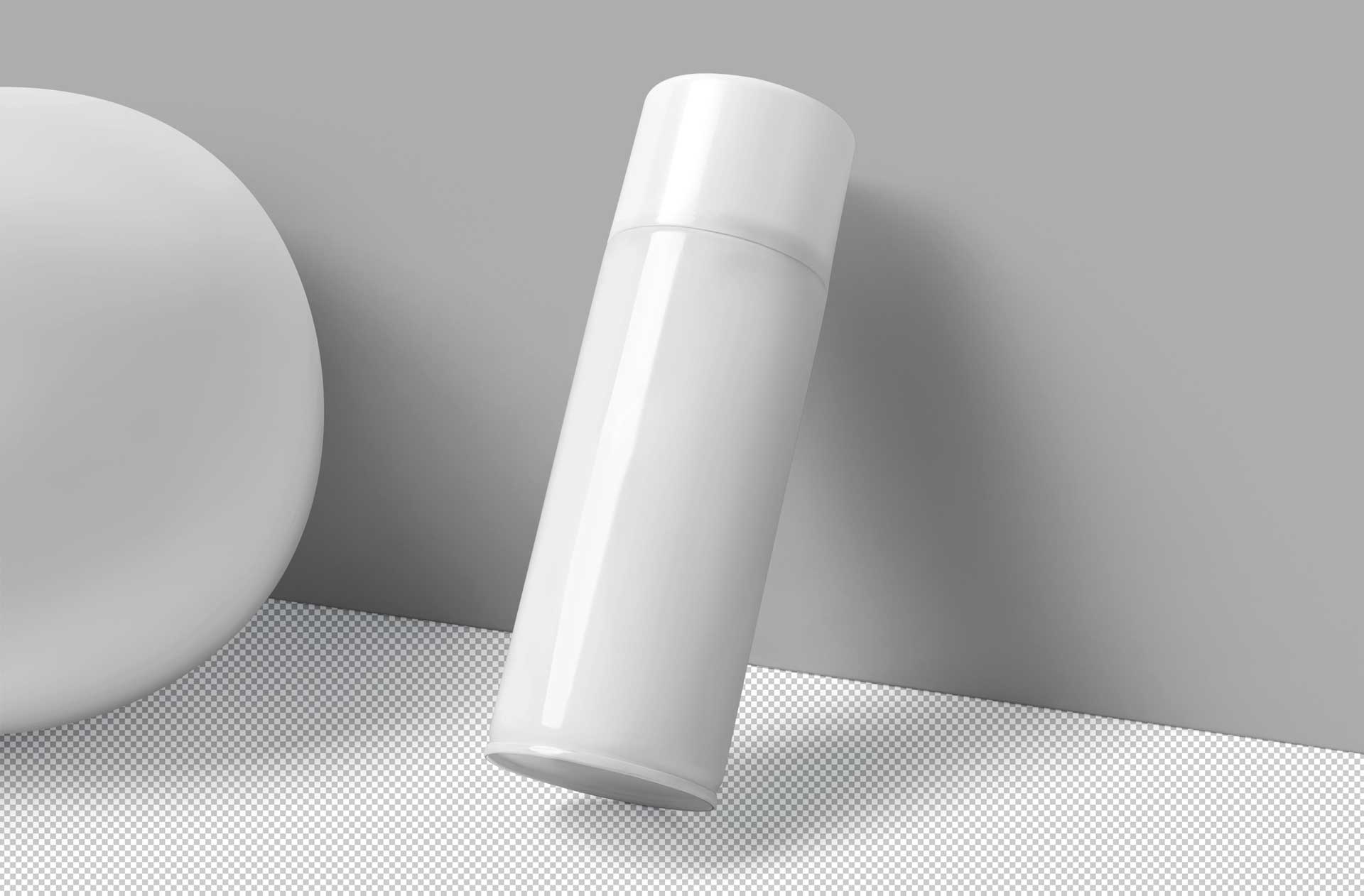 customizable spray can mockup