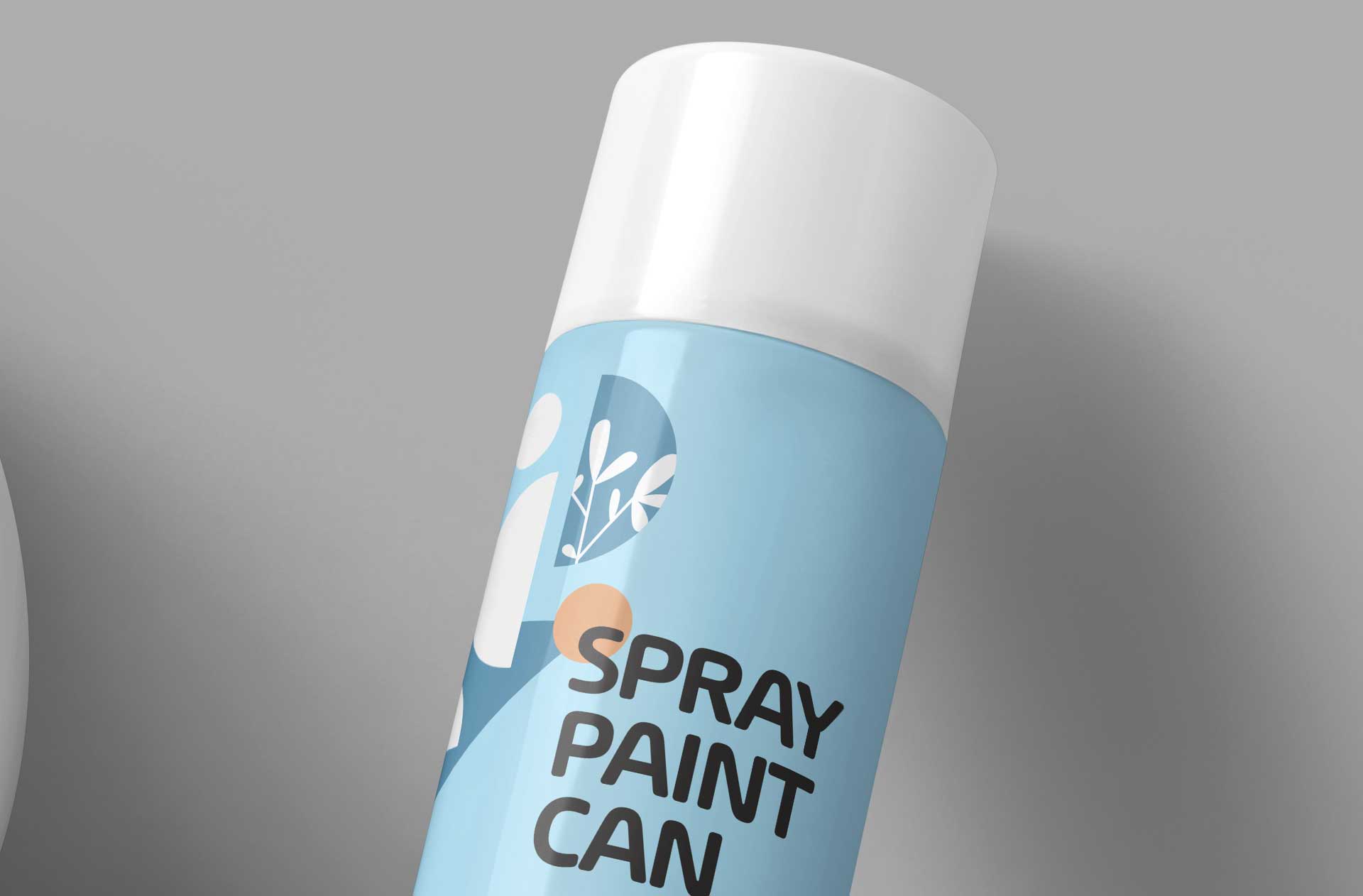 customizable spray can mockup