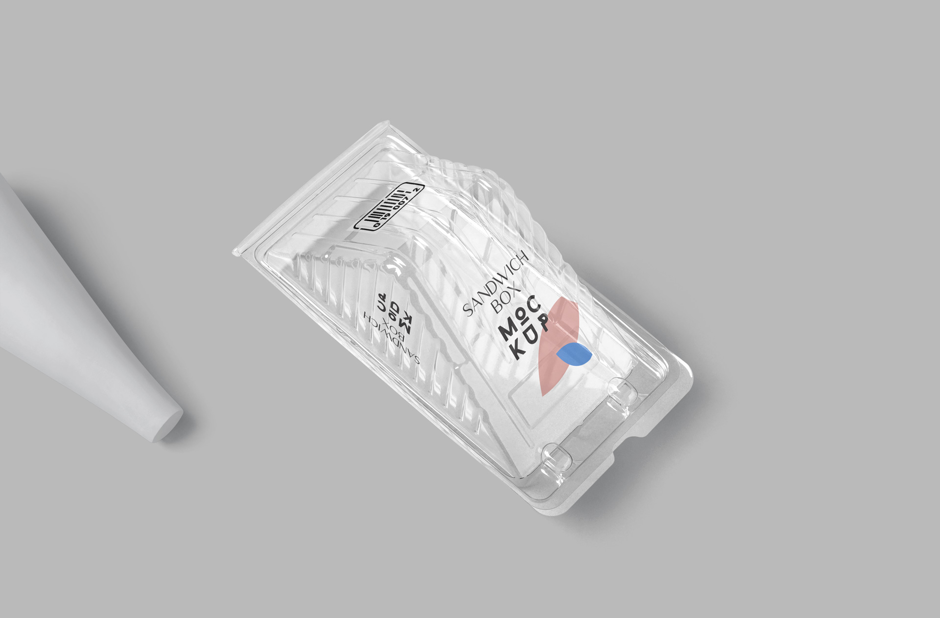 Professional Sandwich Box Mockup with Clean Design