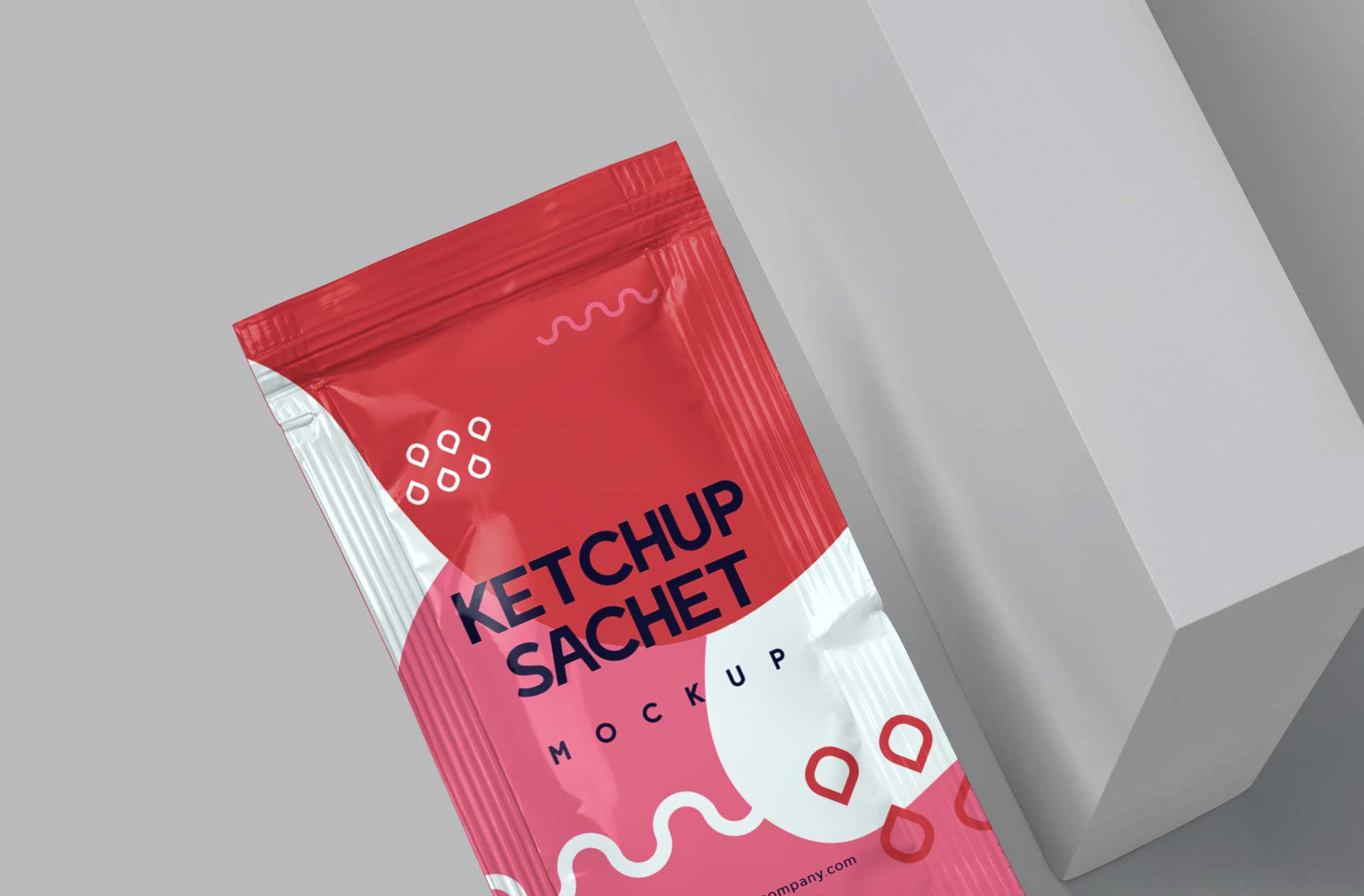 floating food packaging mockup
