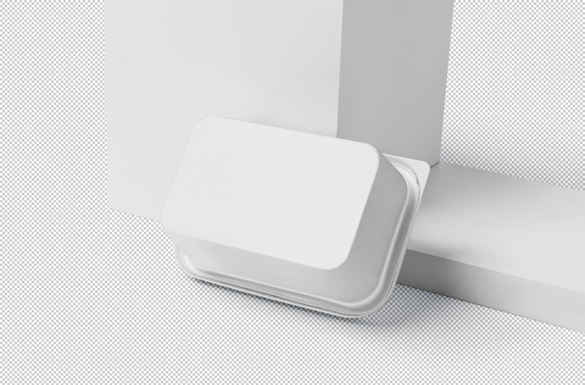 disposable container mock-up